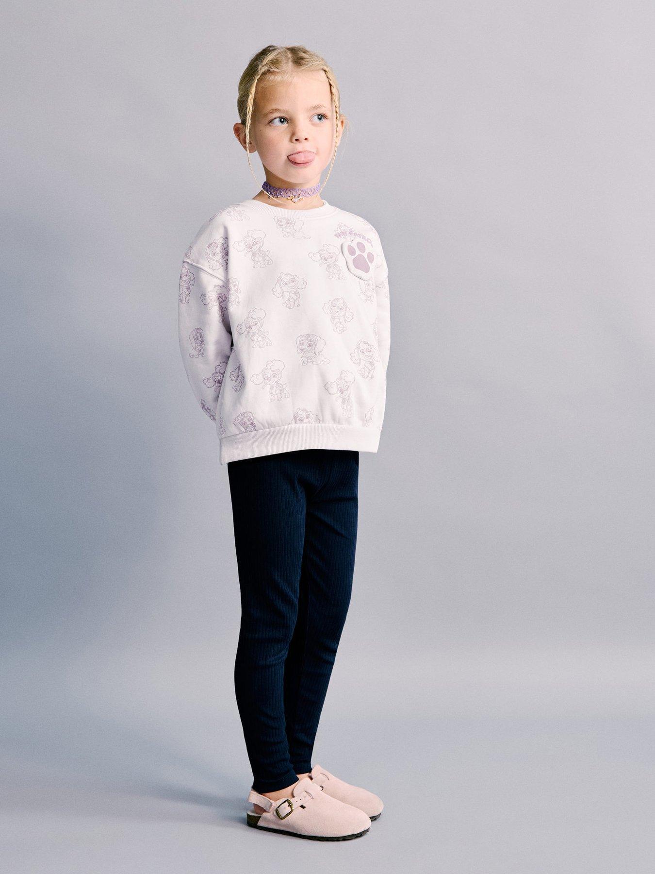 Image 1 of 6 of Mango Younger Girls Paw Patrol Sweatshirt - Purple