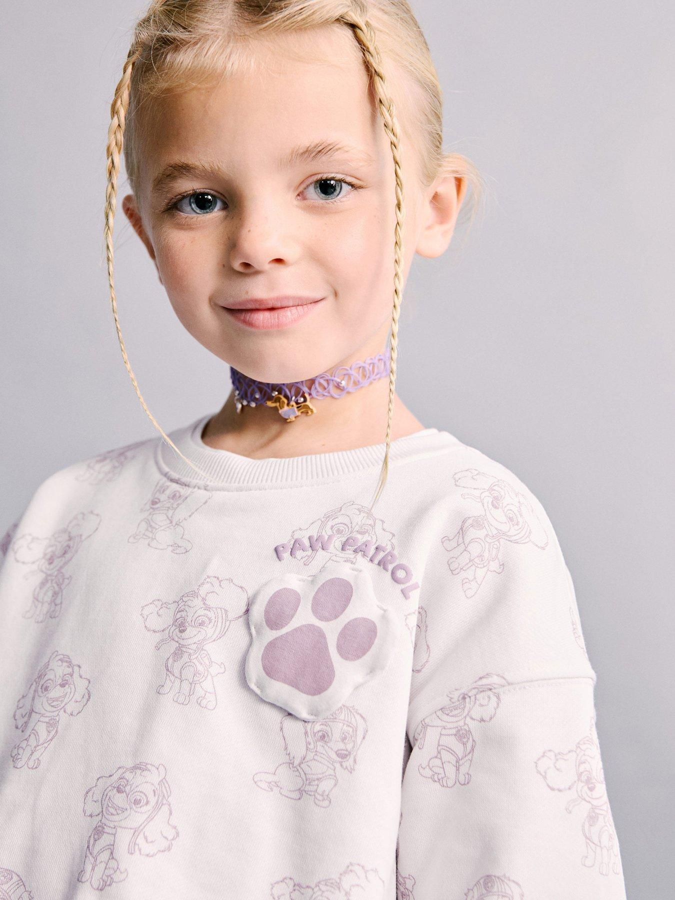 Image 6 of 6 of Mango Younger Girls Paw Patrol Sweatshirt - Purple