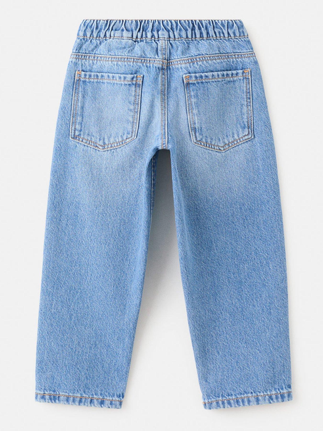Image 2 of 4 of Mango Younger Boys Elastic Waistband Jeans - Blue