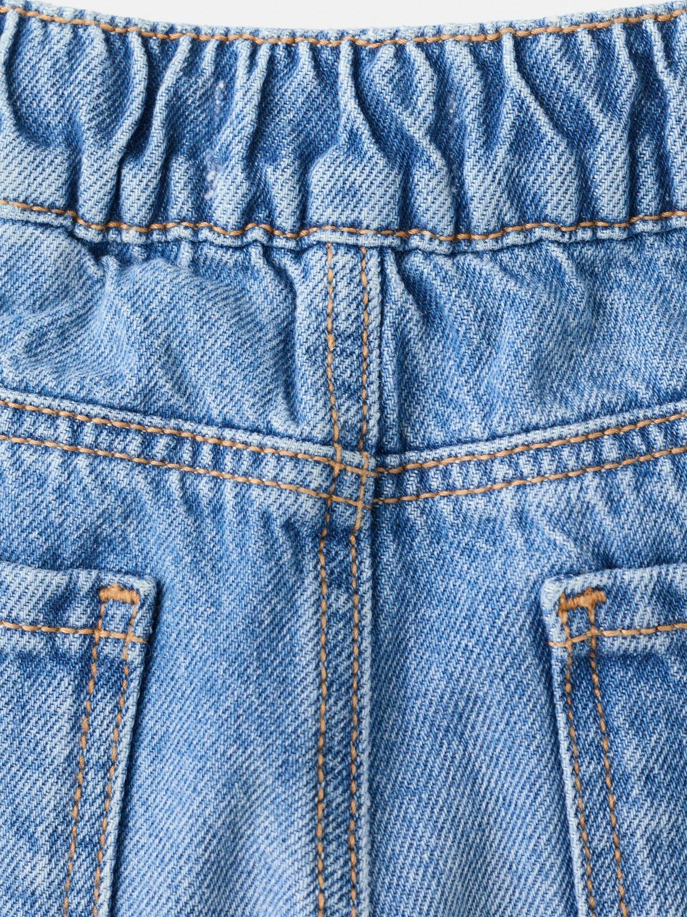 Image 3 of 4 of Mango Younger Boys Elastic Waistband Jeans - Blue