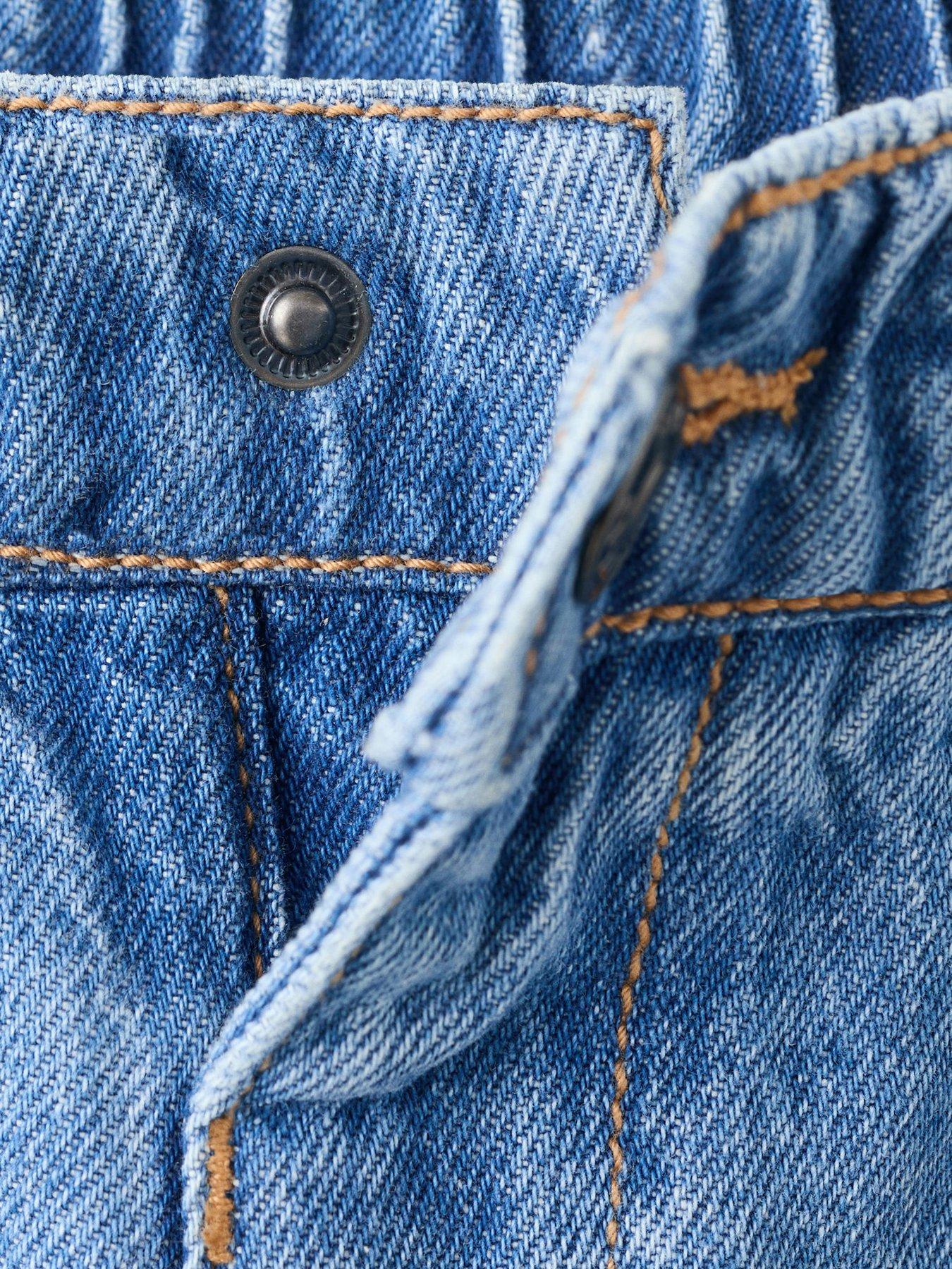 Image 4 of 4 of Mango Younger Boys Elastic Waistband Jeans - Blue