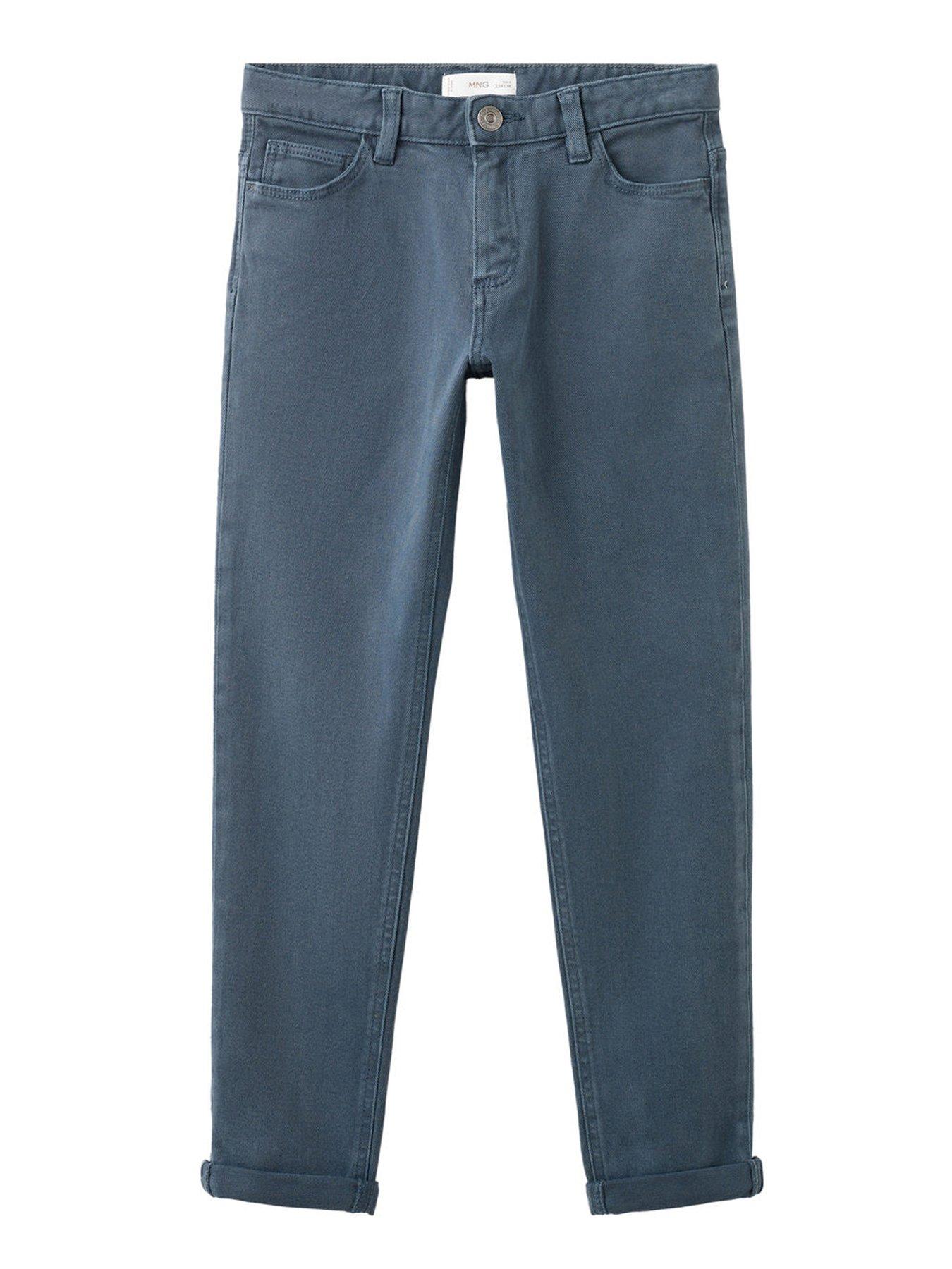 mango-boys-twill-straight-fit-trousers-navy