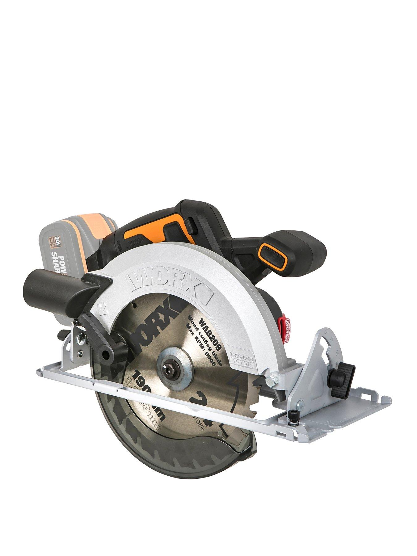 Worx 20V 190mm Cordless Brushless NITRO Circular Saw