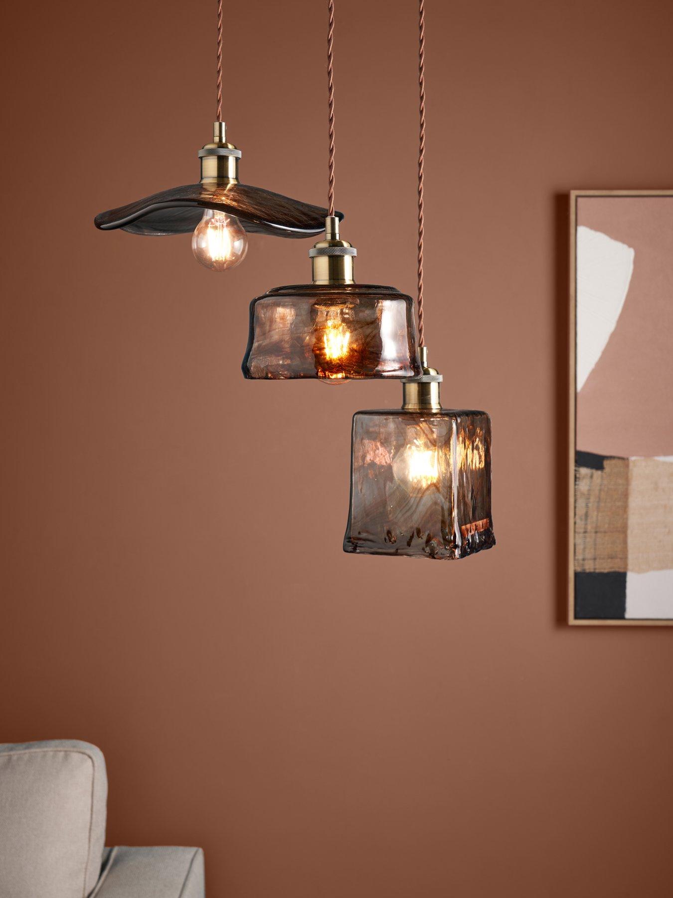 the-very-collection-3-light-cluster-withnbspbrown-glassfront