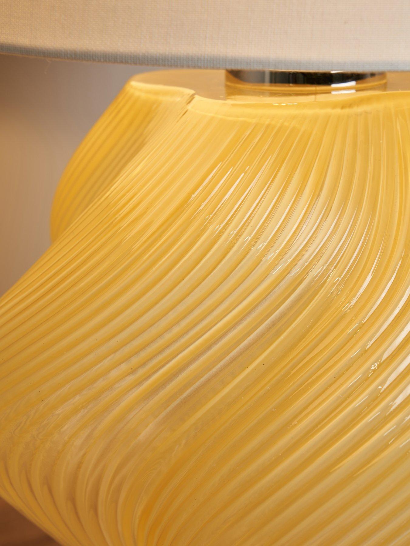 Image 3 of 6 of The Very Collection Twisted Glass Table Lamp