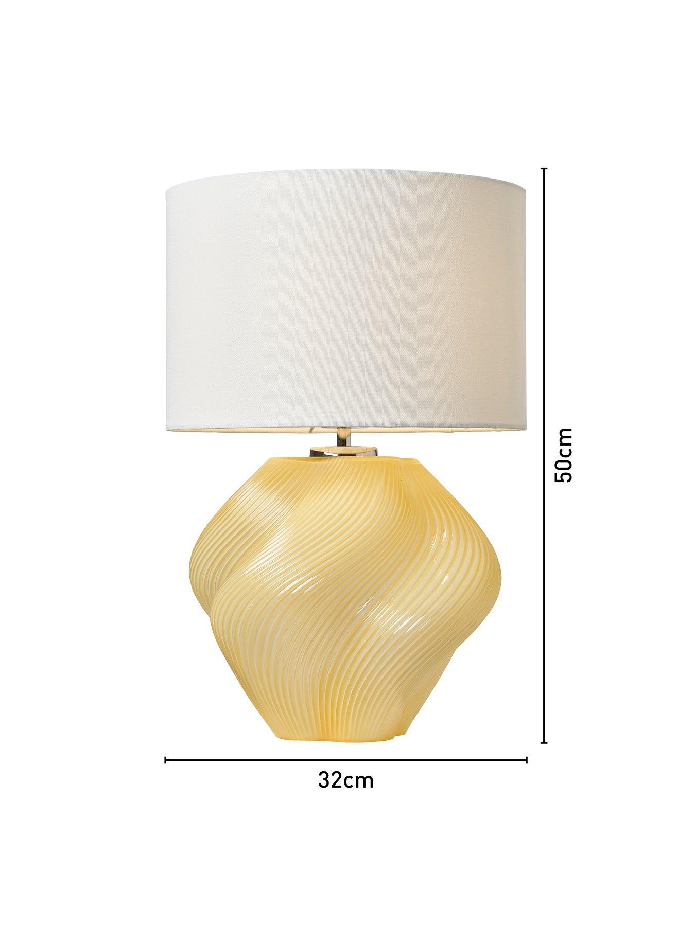 Image 6 of 6 of The Very Collection Twisted Glass Table Lamp