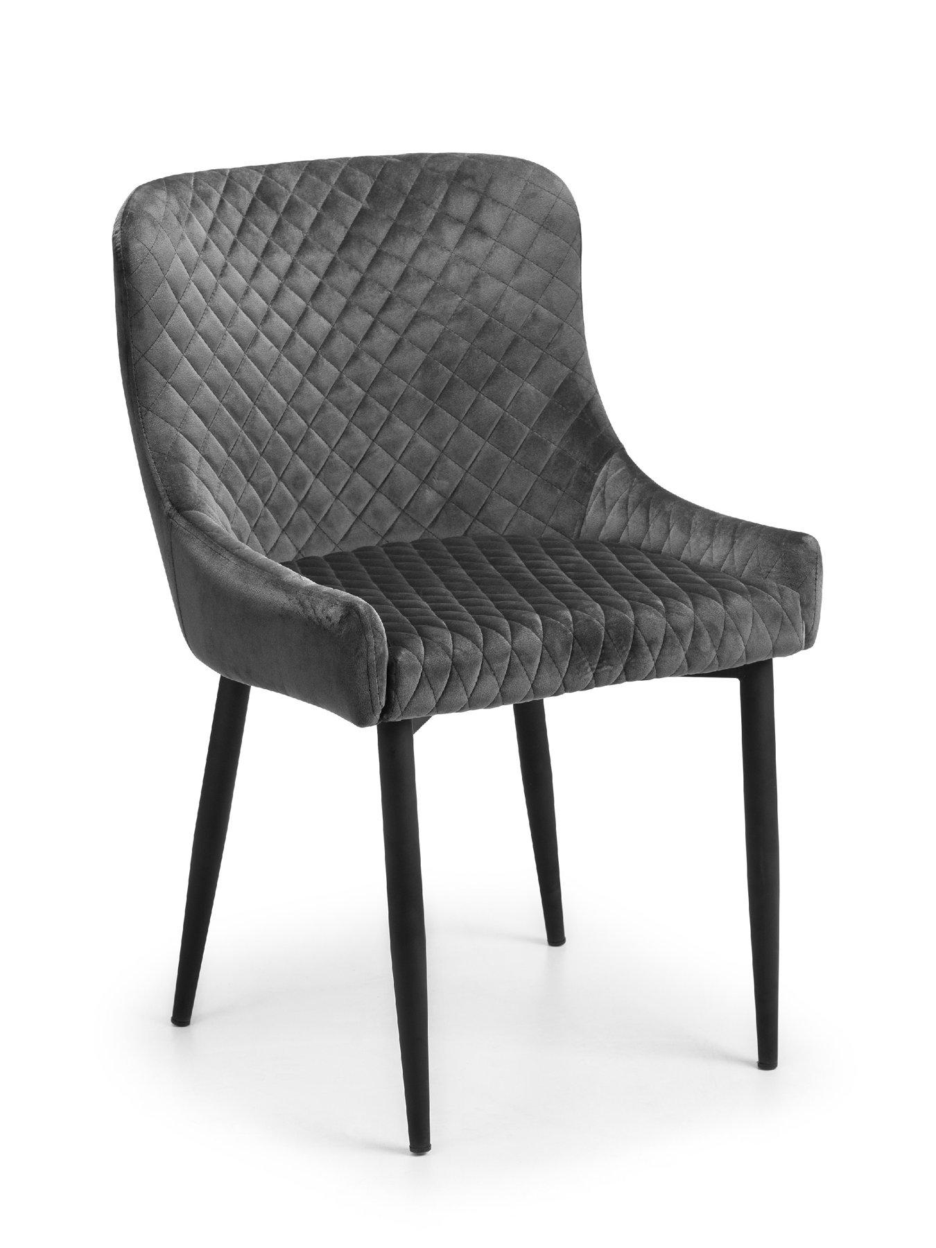 Image 3 of 4 of Julian Bowen Berwick Dining Set with 6 Grey Luxe Chairs