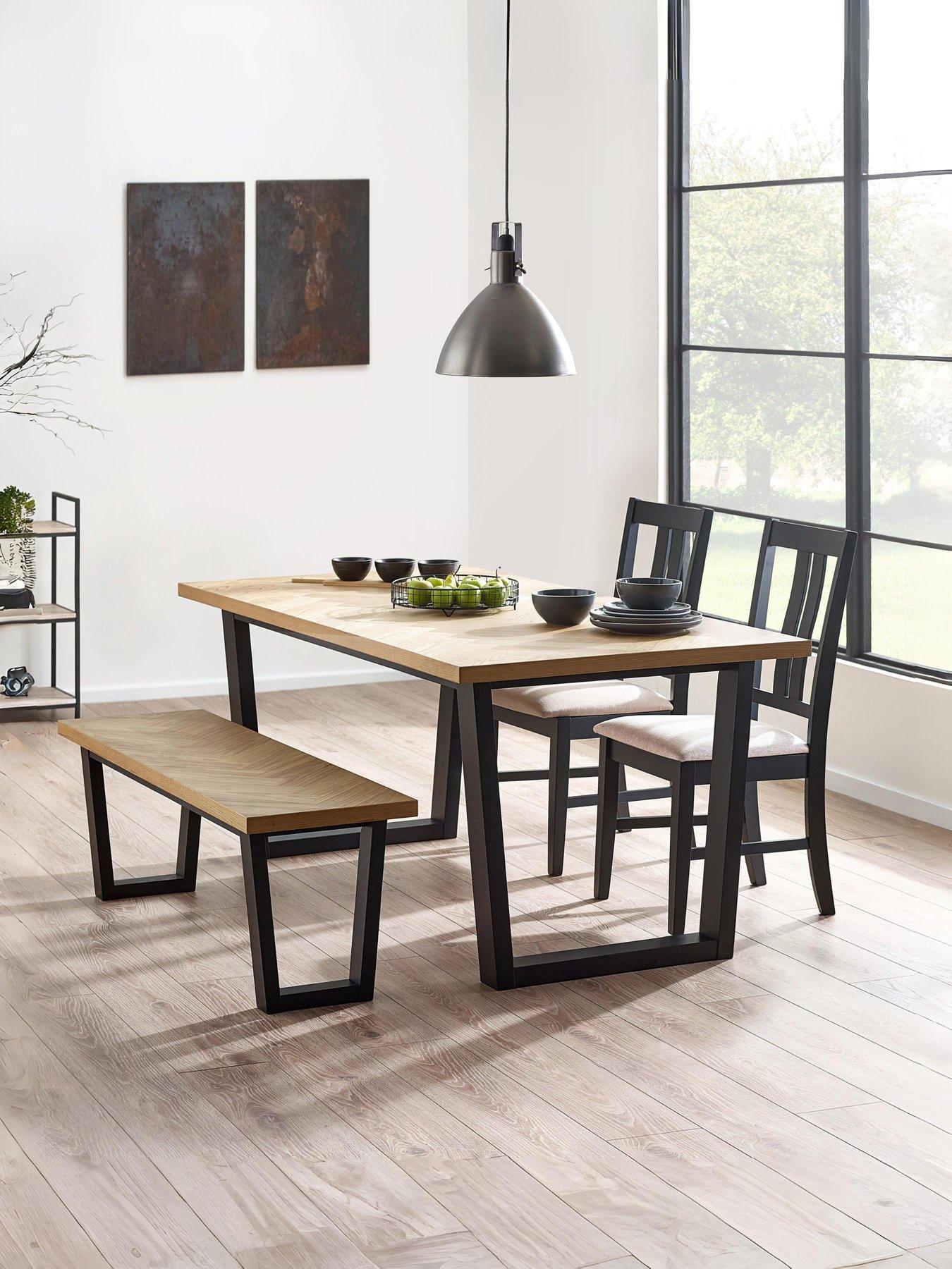 julian-bowen-hilton-dining-set-with-dining-bench-2-dining-chairs