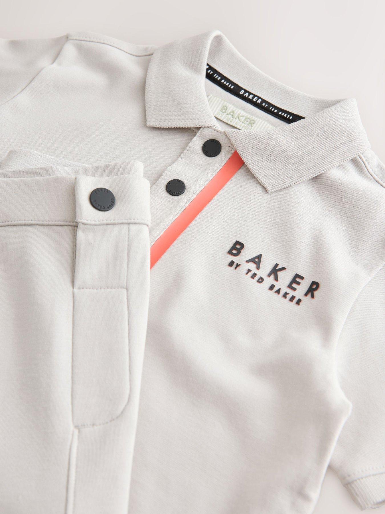 Image 7 of 7 of Ted Baker Older Boys Logo Polo Top and Shorts Set - Beige