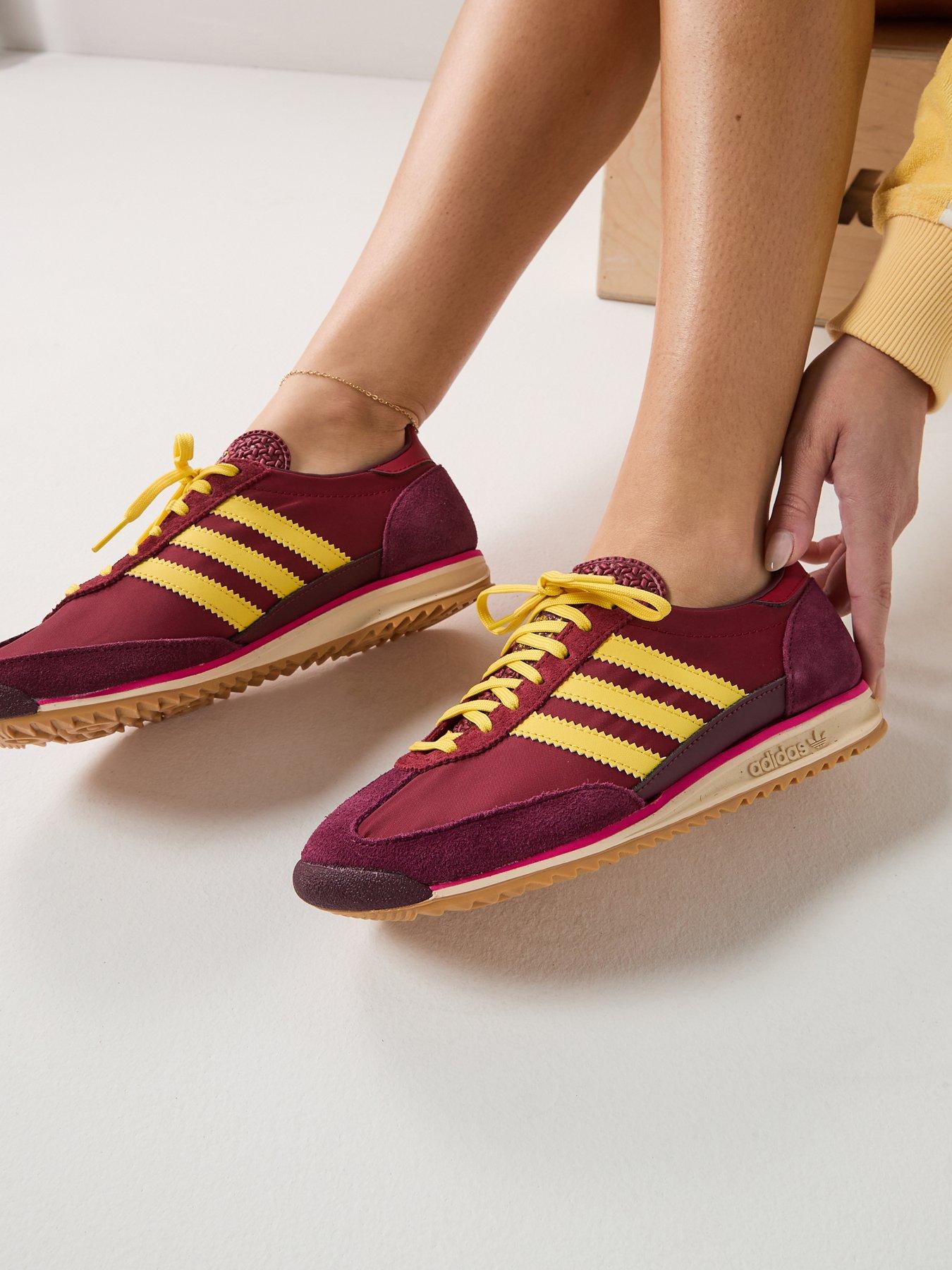 adidas-originals-womens-sl-72-trainers-burgundyfront