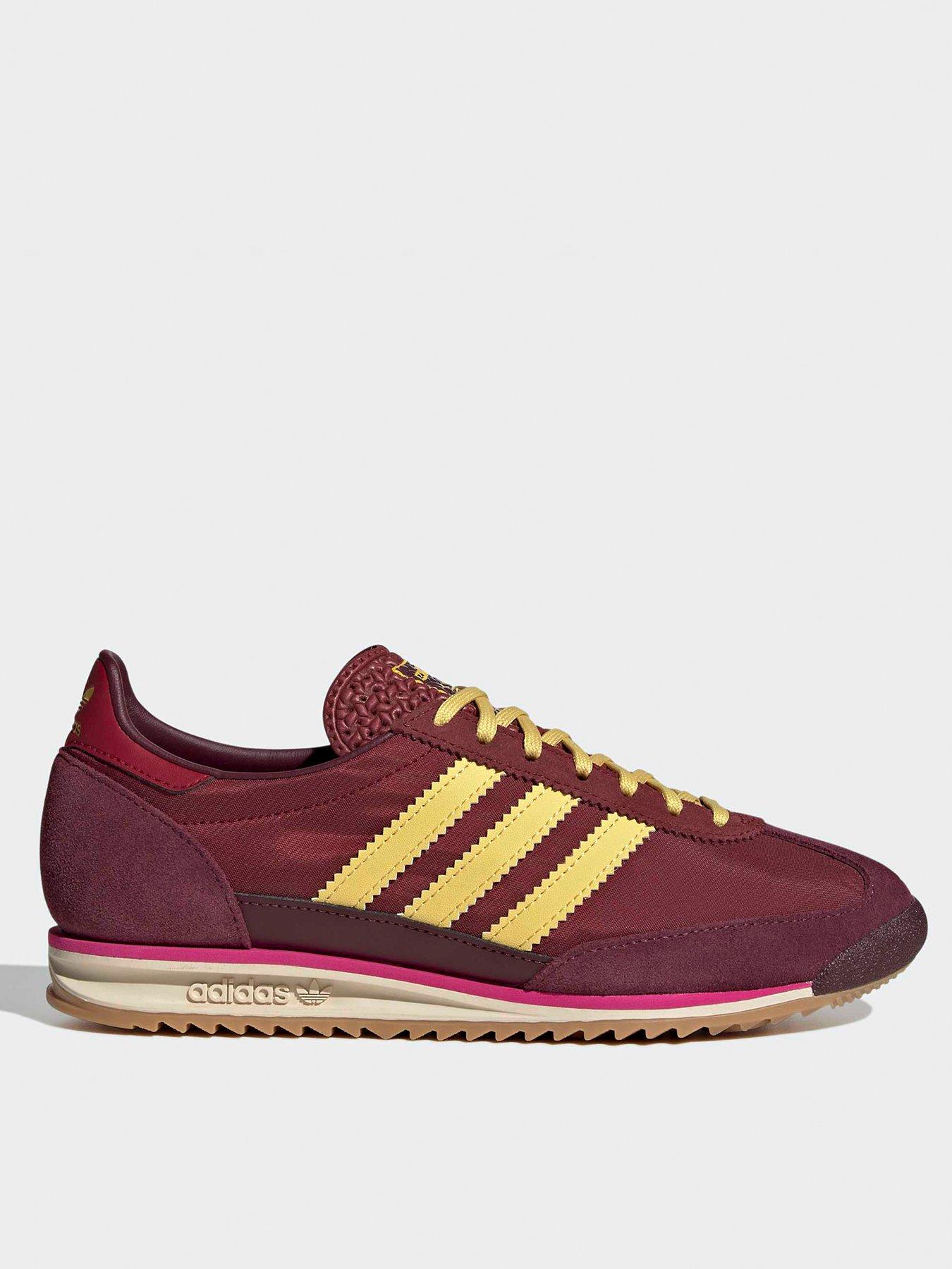 adidas-originals-womens-sl-72-trainers-burgundystillFront