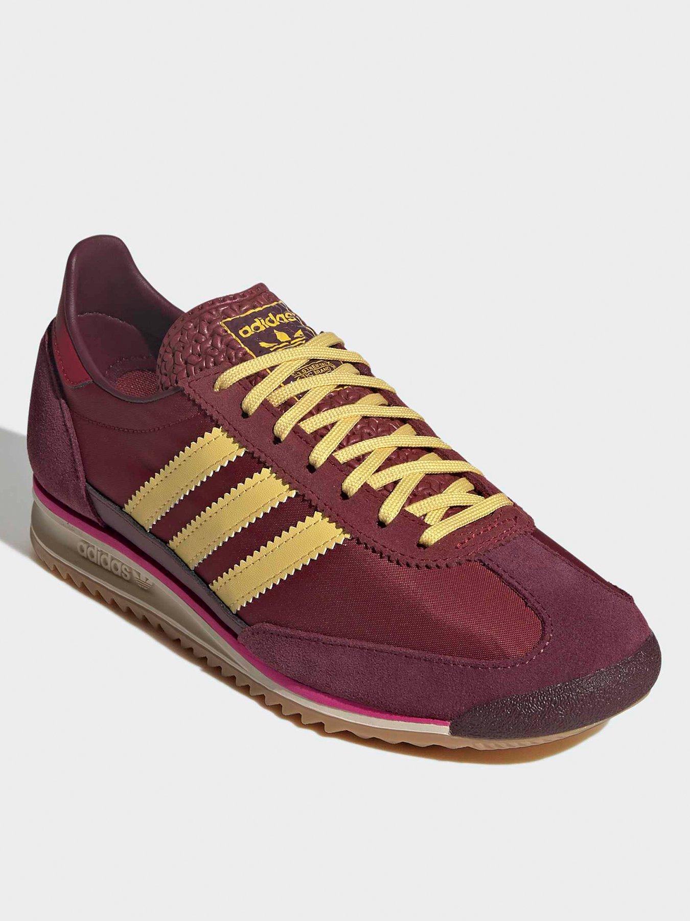 adidas-originals-womens-sl-72-trainers-burgundyback
