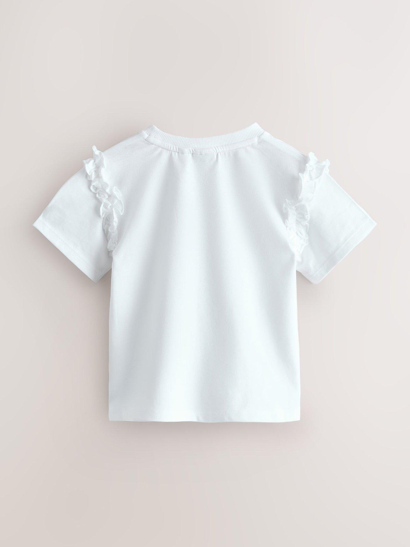 Image 2 of 6 of Ted Baker Younger Girls 3 Pack Butterfly T-Shirts - Multi