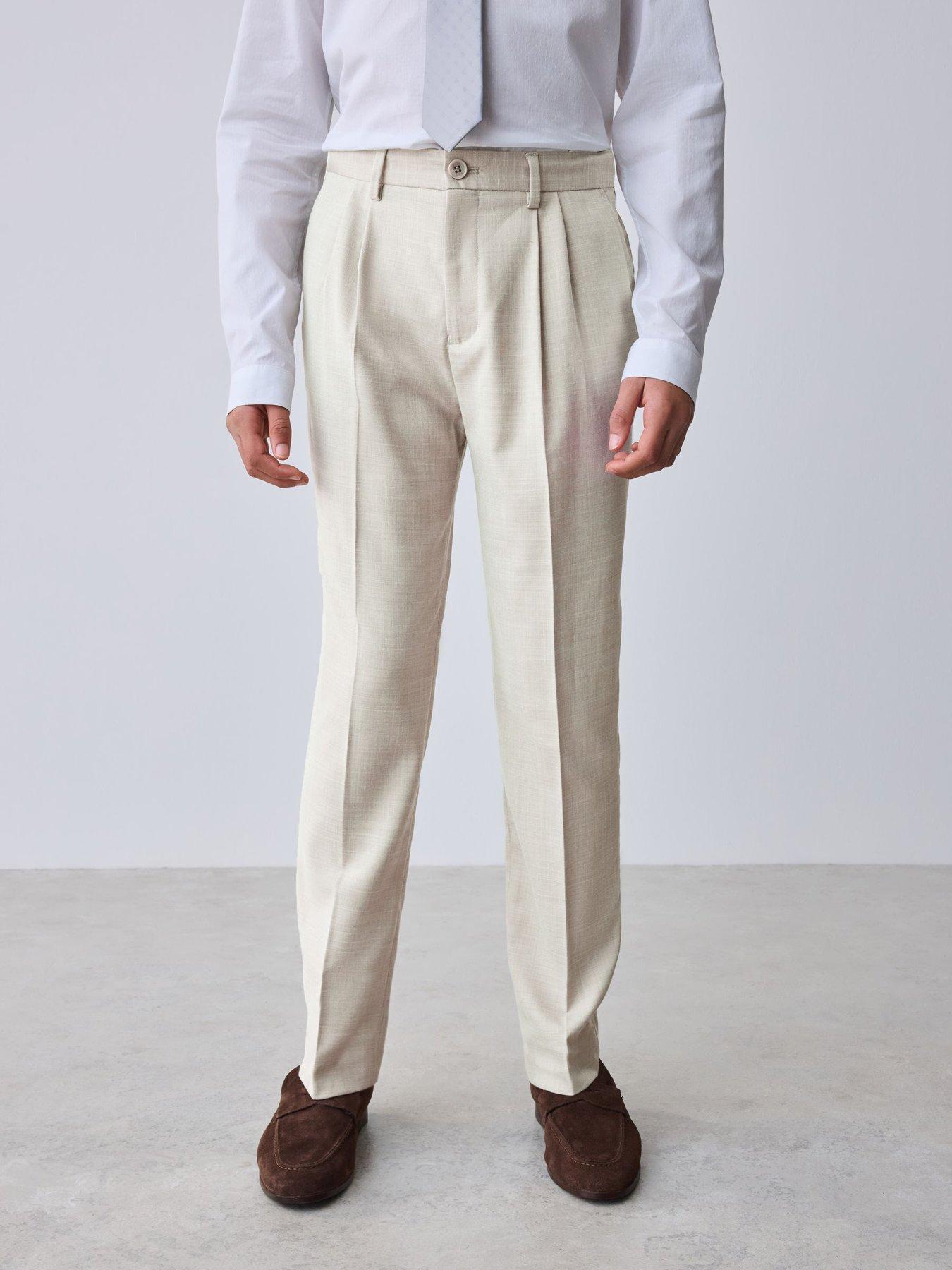 ted-baker-older-boys-formal-suit-trousers-beigefront