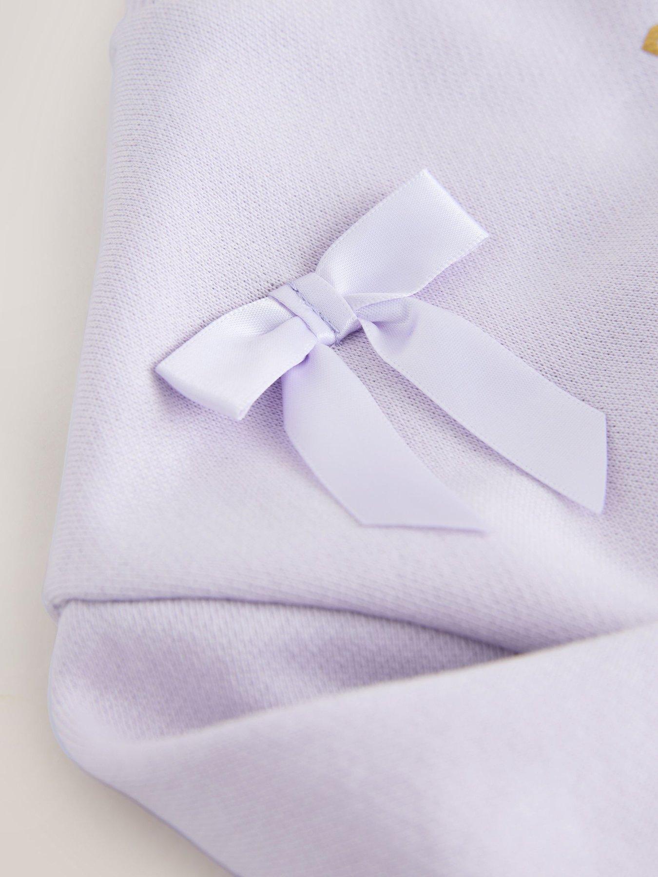 Image 6 of 7 of Ted Baker Girls Bow Floral Kickflare Legging Set - Purple