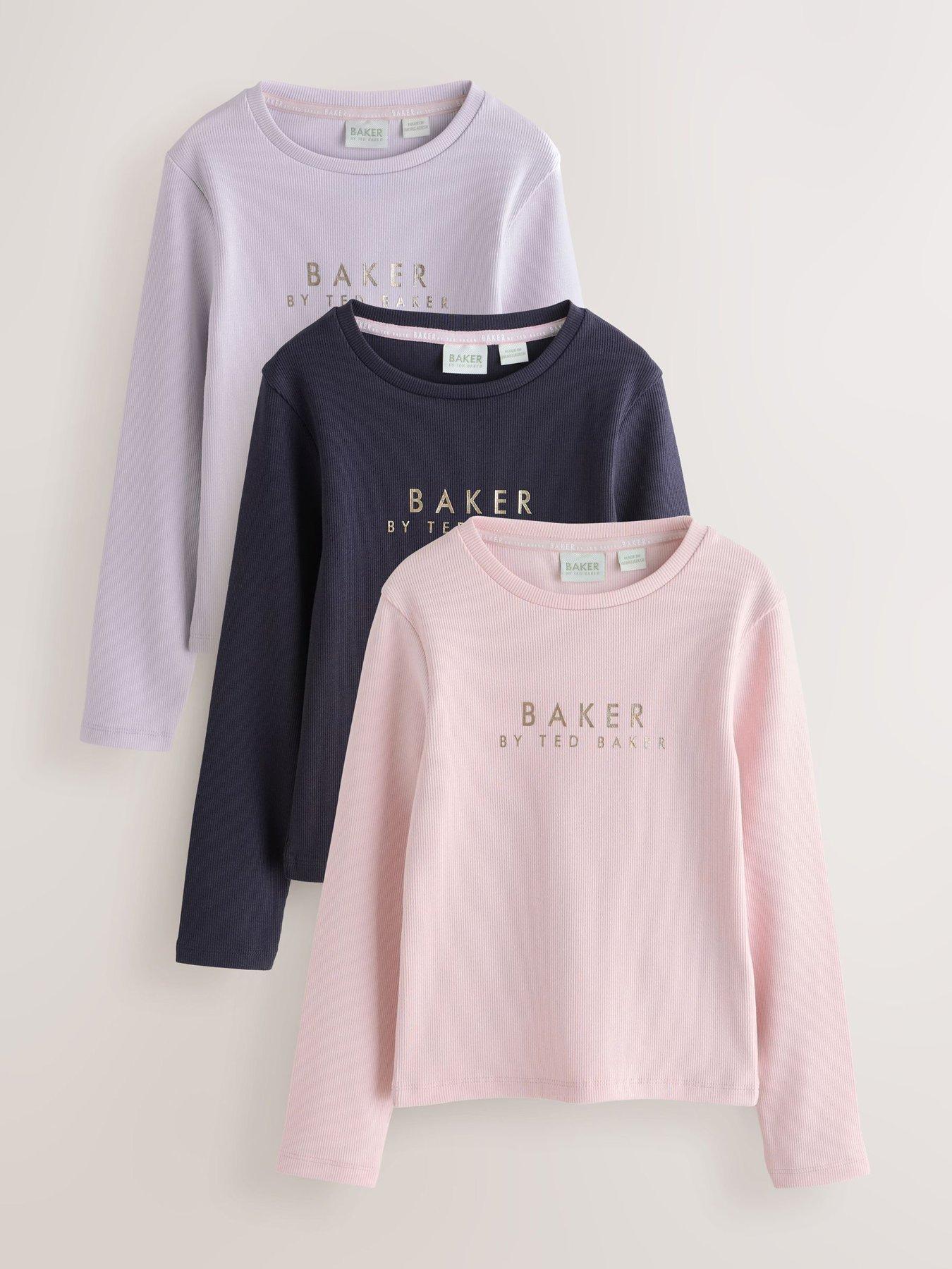 ted-baker-older-girls-3-pack-long-sleeve-logo-t-shirts-multi