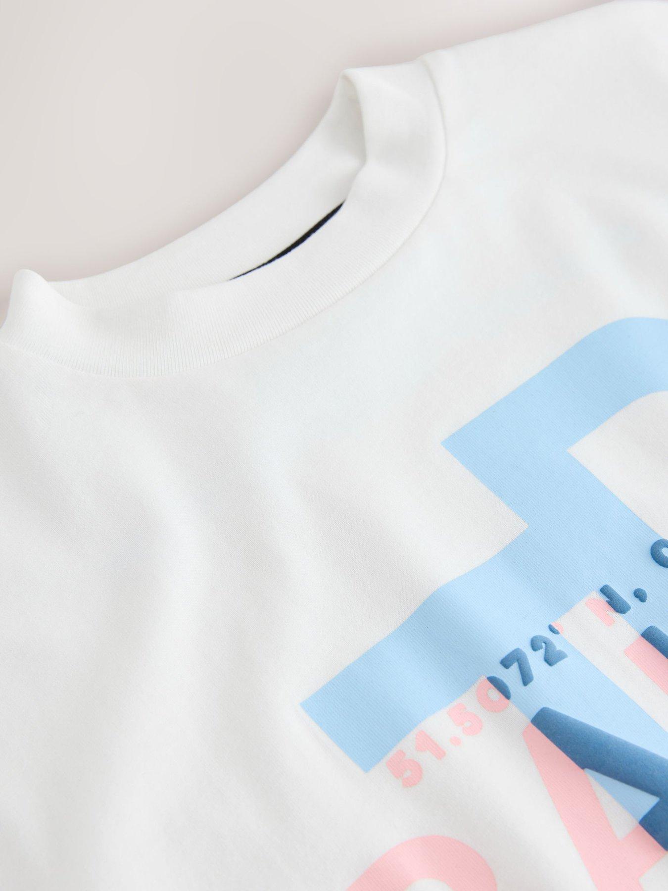 Image 3 of 6 of Ted Baker Boys Short Sleeved Letter T-Shirt - White
