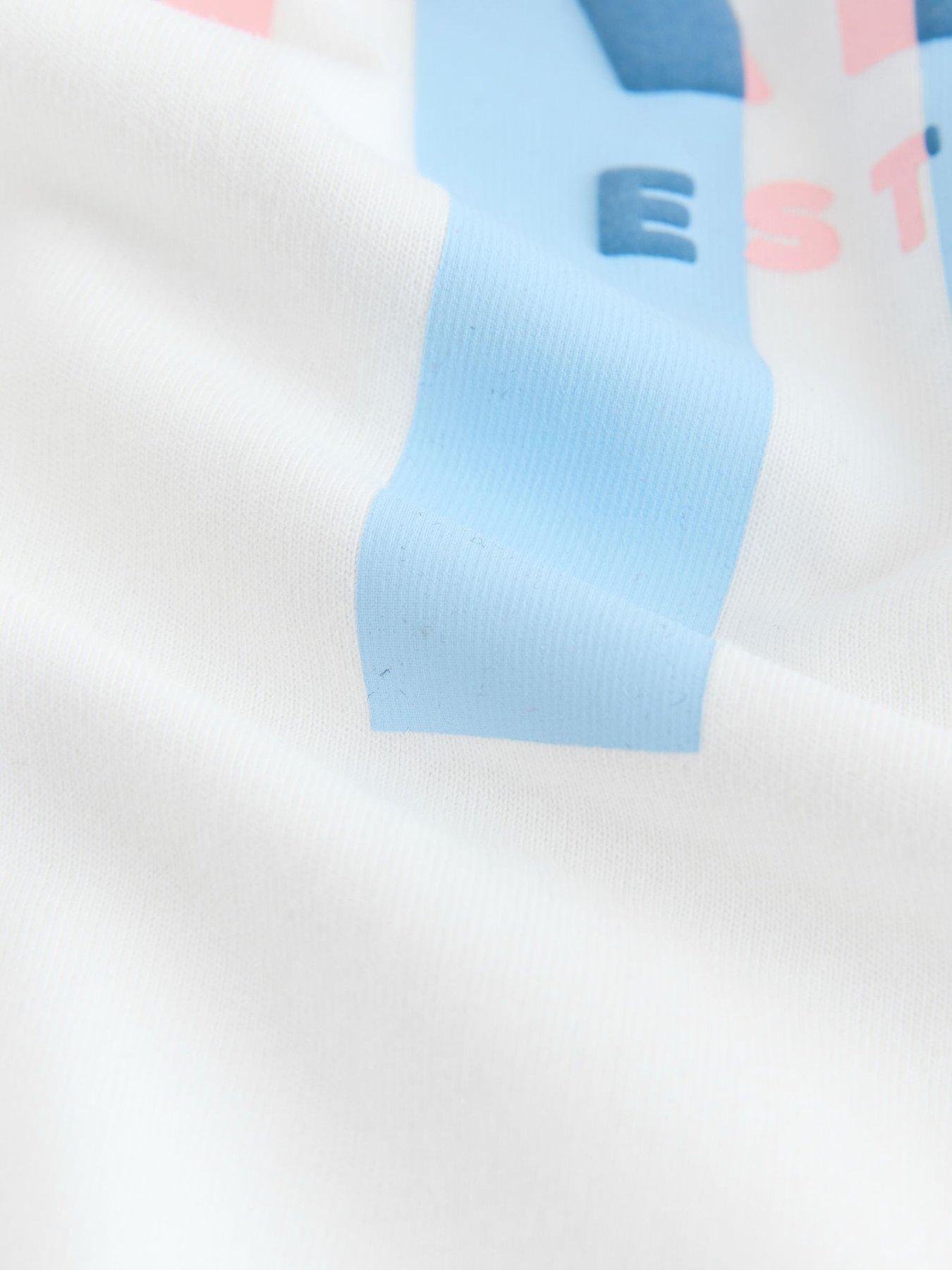 Image 4 of 6 of Ted Baker Boys Short Sleeved Letter T-Shirt - White