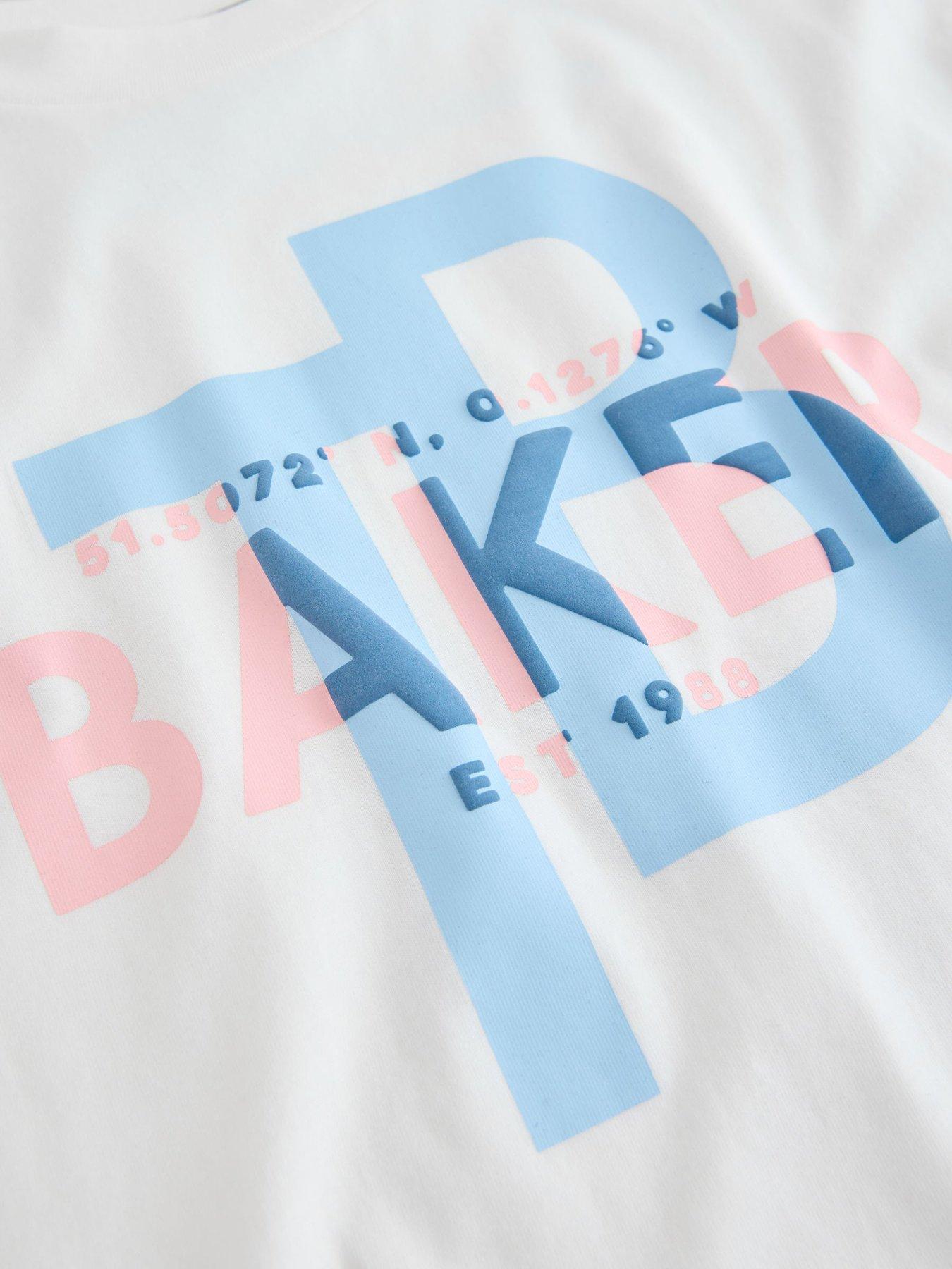 Image 6 of 6 of Ted Baker Boys Short Sleeved Letter T-Shirt - White