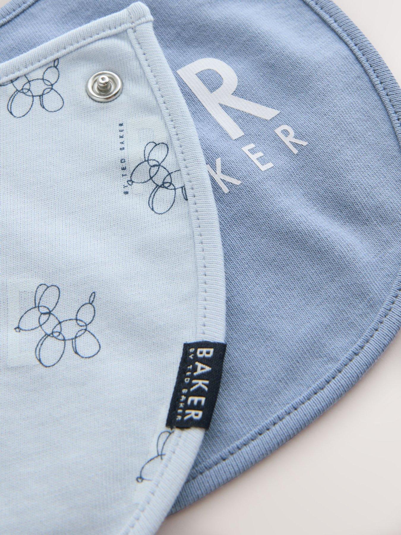 Image 6 of 7 of Ted Baker Baby Boys 2-Pack Bibs - Blue