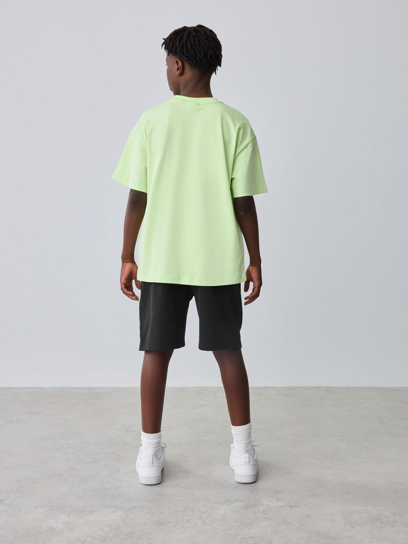 Image 2 of 7 of Ted Baker Boys Short Sleeve T-Shirt &amp; Shorts Set - Green
