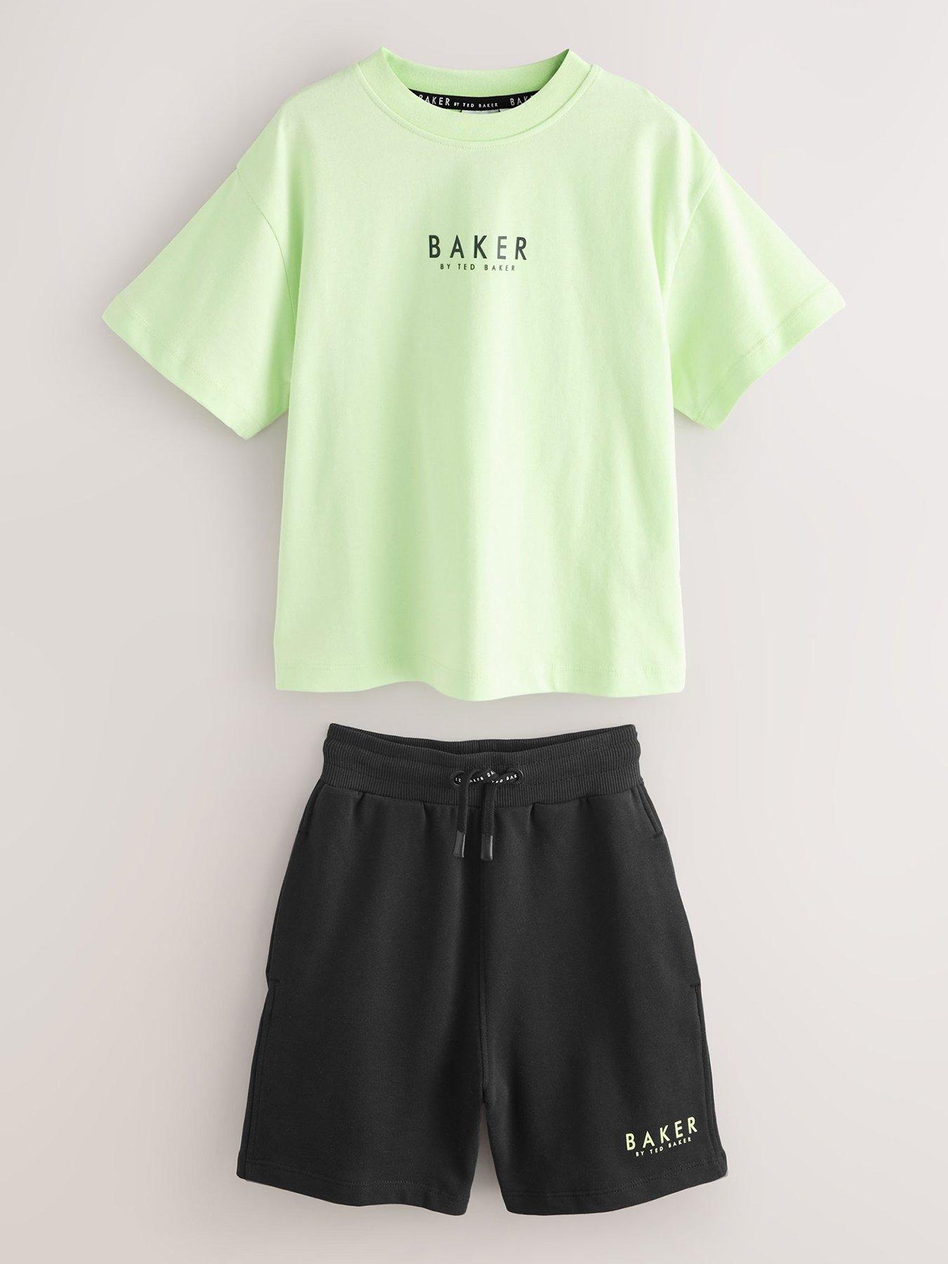 Ted Baker Boys Short Sleeve T-Shirt  &  Shorts Set - Green