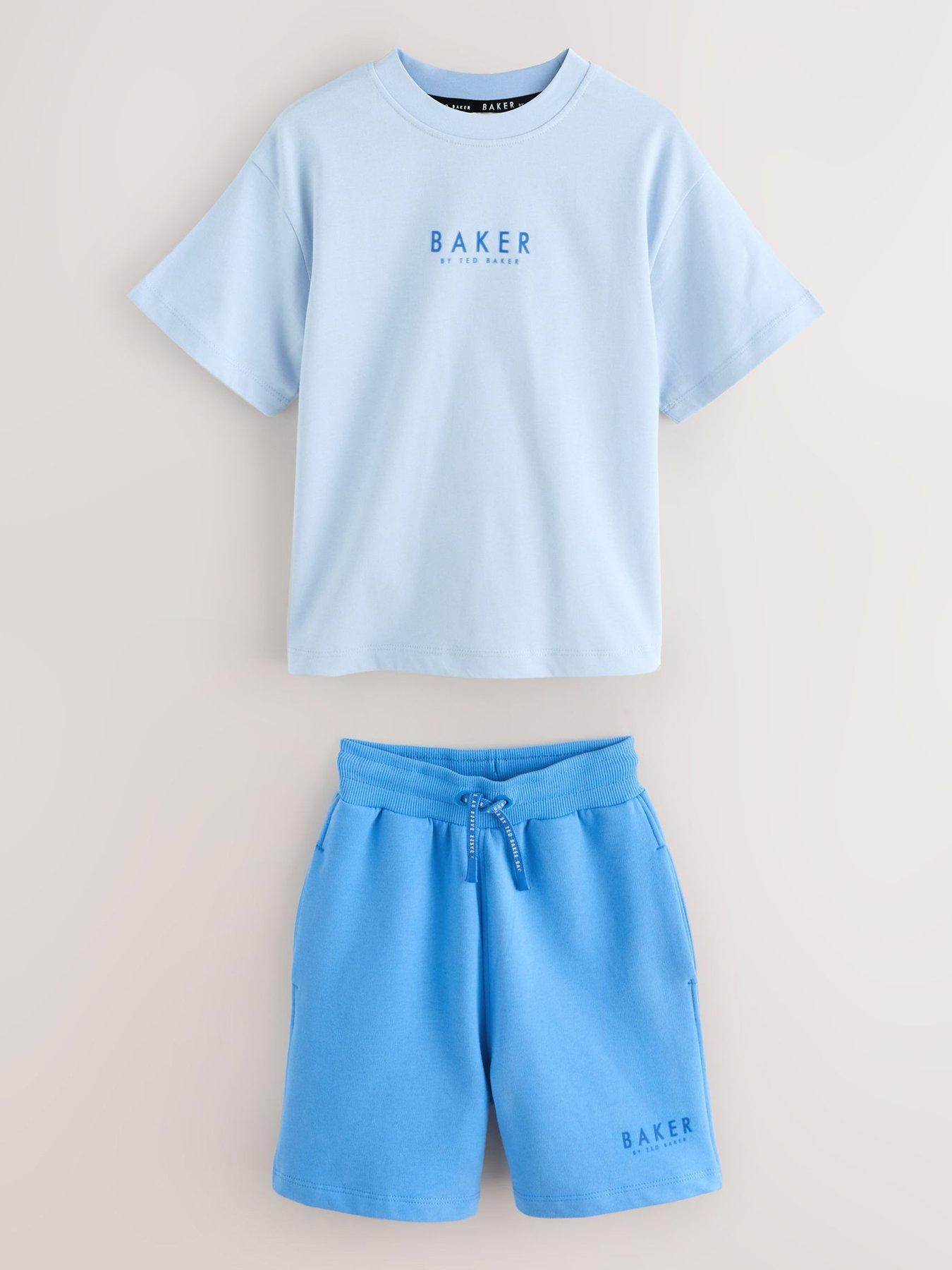 Ted Baker Boys Logo T-Shirt And Shorts Set - Blue