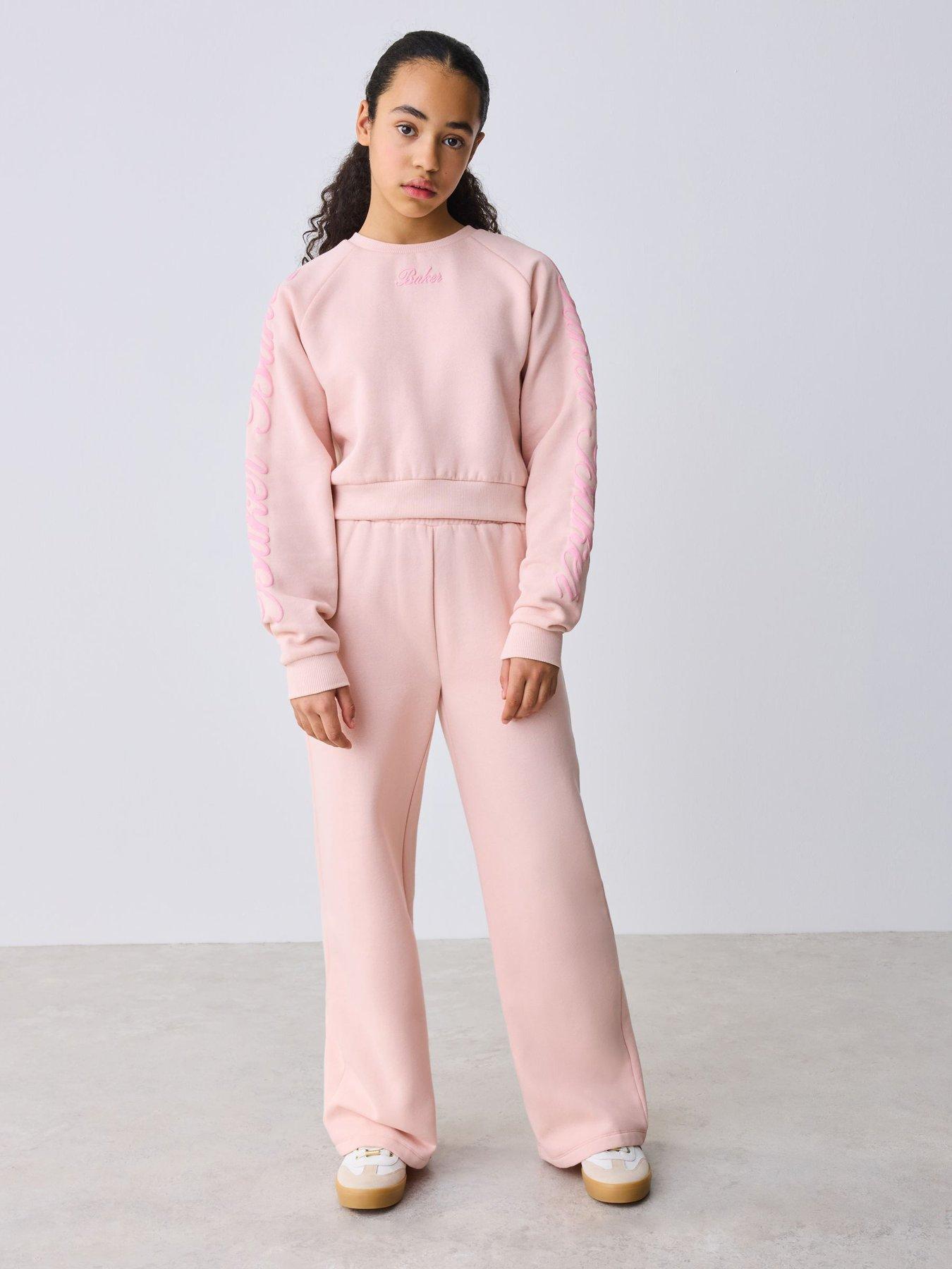 ted-baker-girls-graphic-long-sleeved-sweatshirt-and-wide-leg-joggers-set-pink