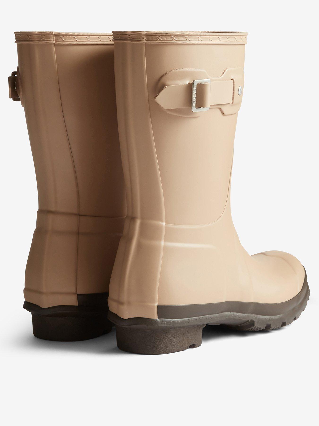 Image 3 of 4 of Hunter Original Short Boots - Shore/chocolate Brown