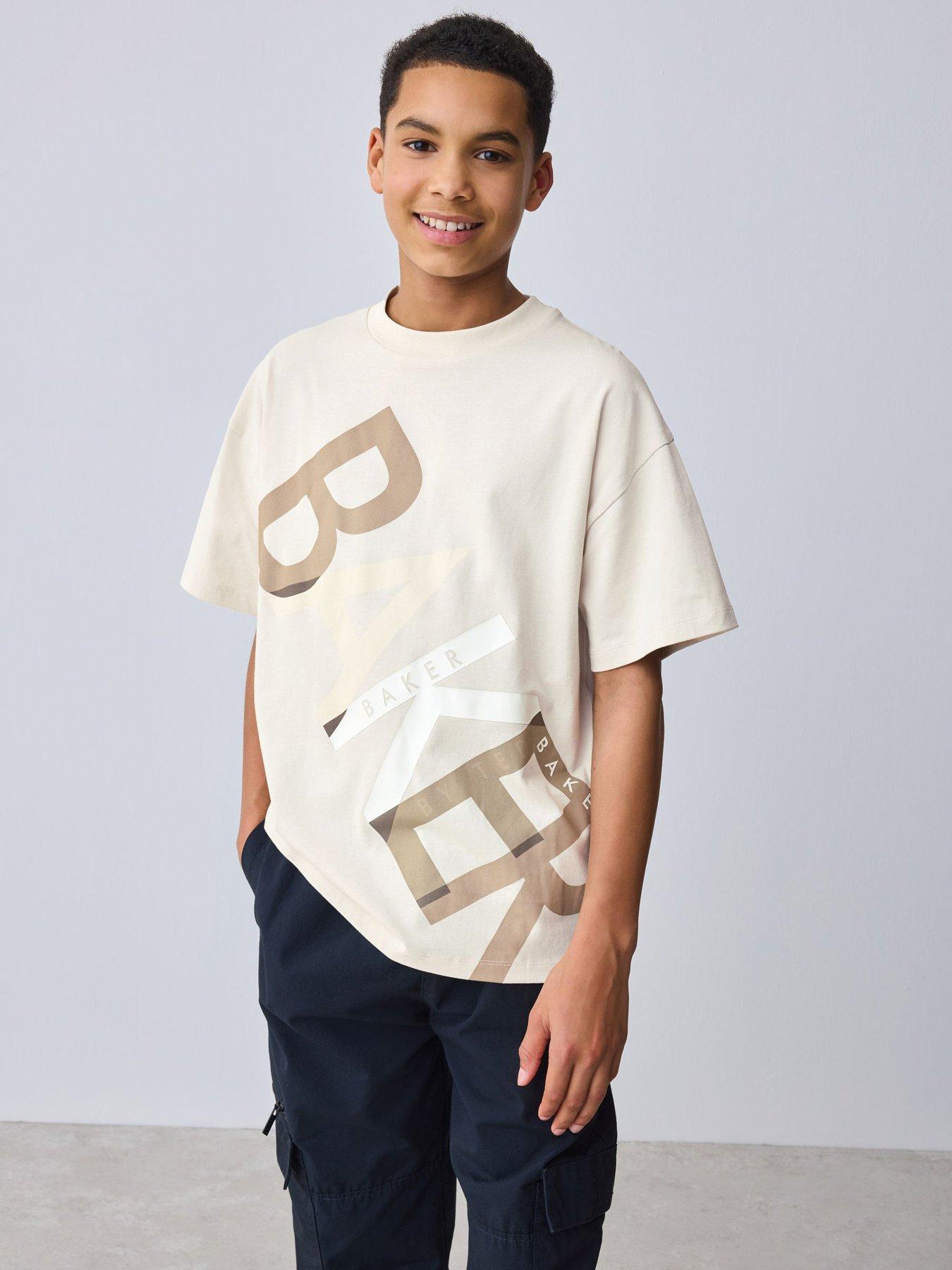ted-baker-boys-short-sleeved-letter-t-shirt-beige
