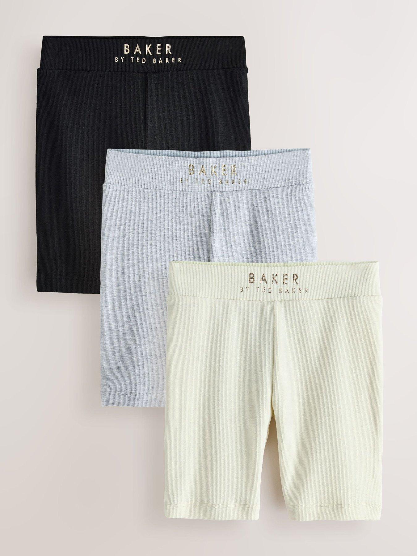 ted-baker-older-girls-3-pack-logo-cycle-shorts-multi
