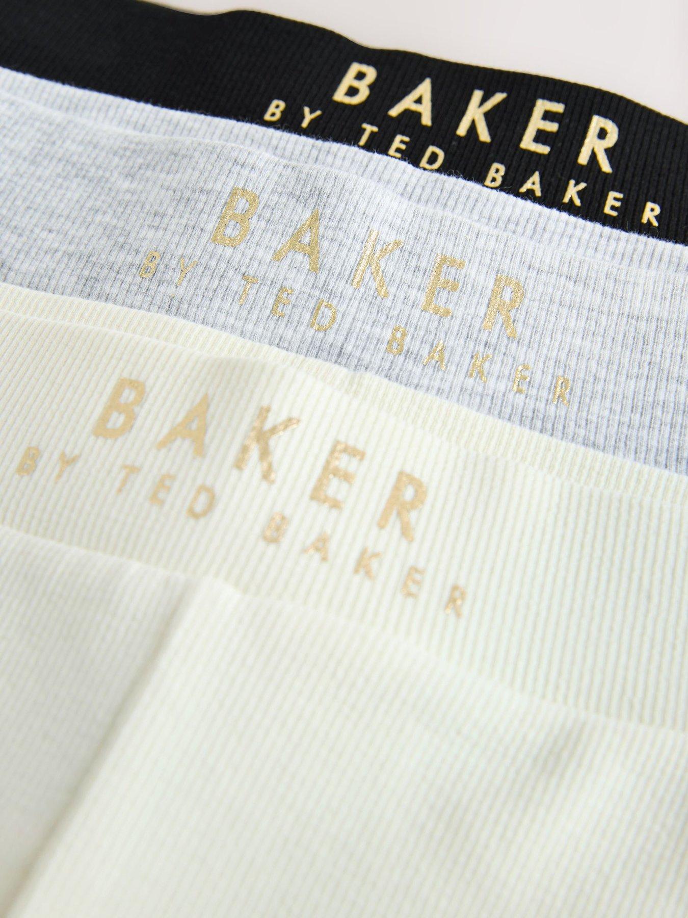 Image 6 of 7 of Ted Baker Older Girls 3 Pack Logo Cycle Shorts - Multi