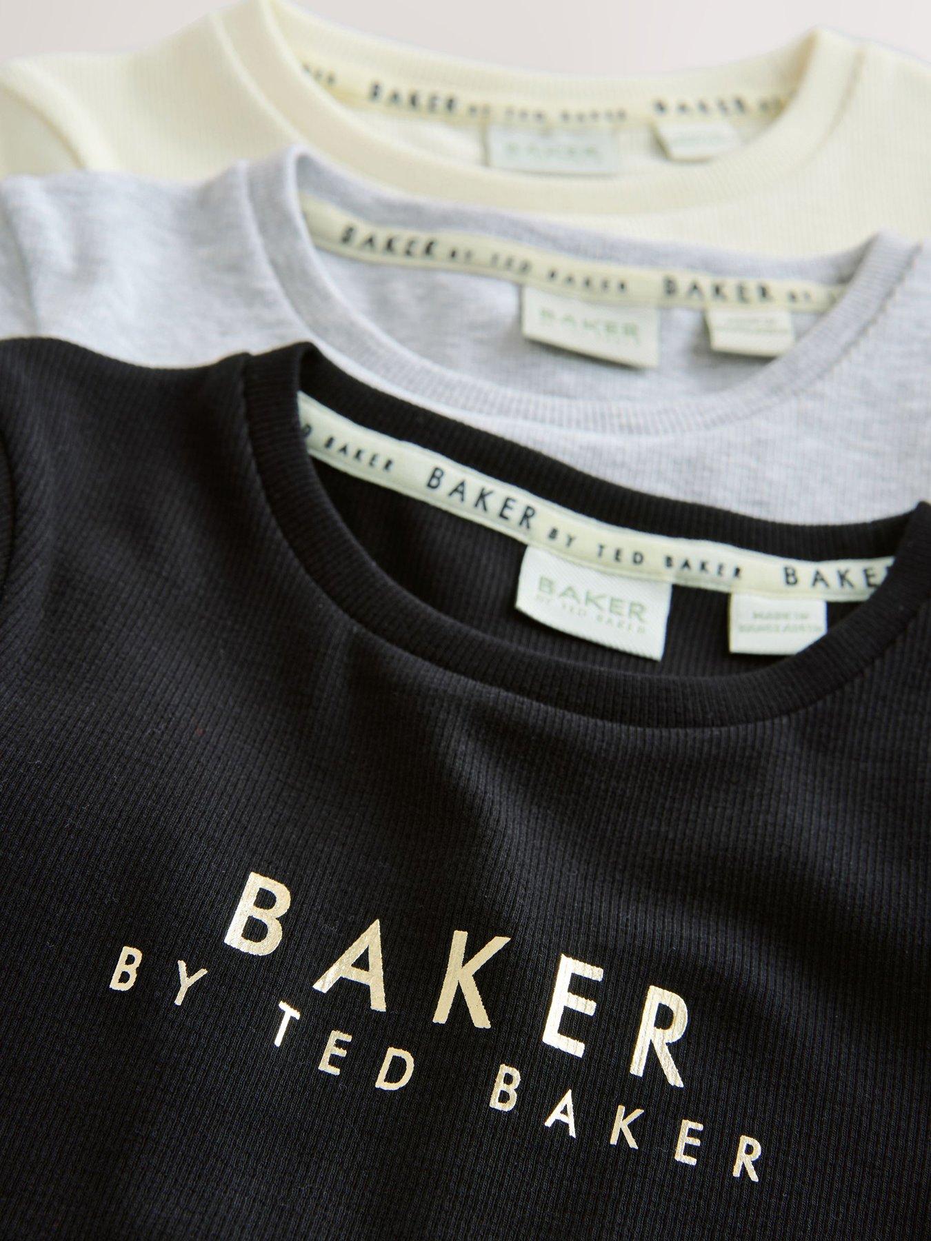 Image 6 of 7 of Ted Baker Older Girls Logo 3 Pack T-Shirts - Multi