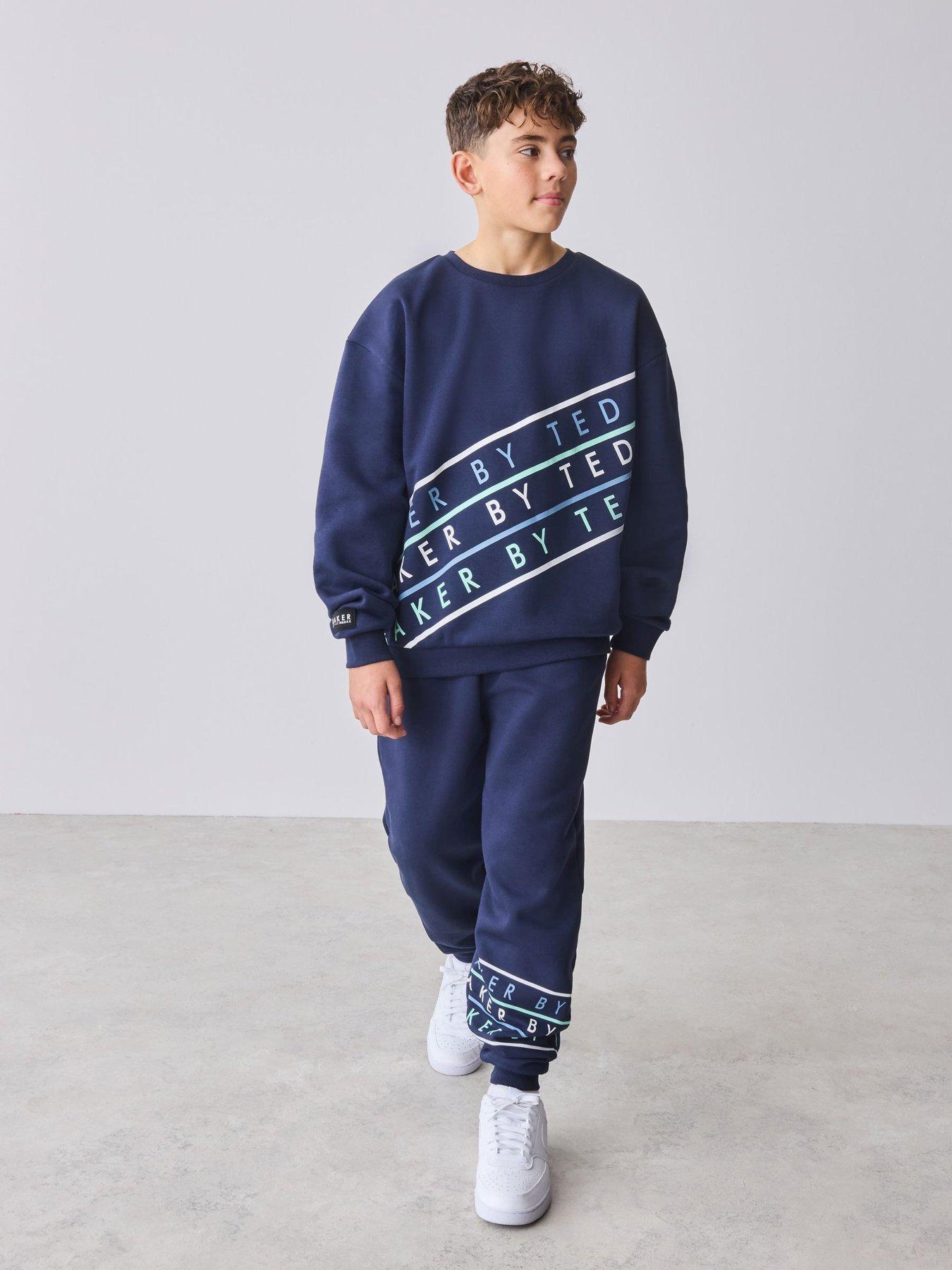 ted-baker-older-boys-logo-wrap-graphic-sweatshirt-and-jogger-set-navyfront