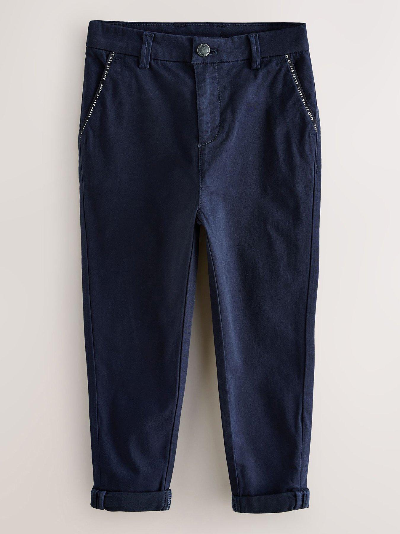 Image 1 of 5 of Ted Baker Boys Chino Trousers - Navy