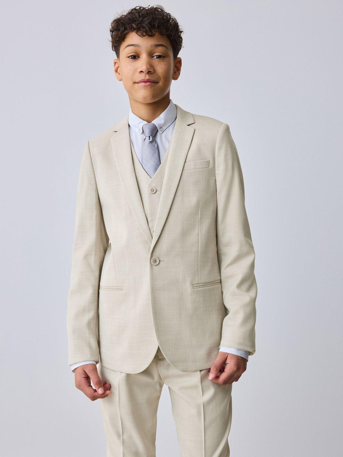 Image 1 of 7 of Ted Baker Boys Suit Jacket - Beige