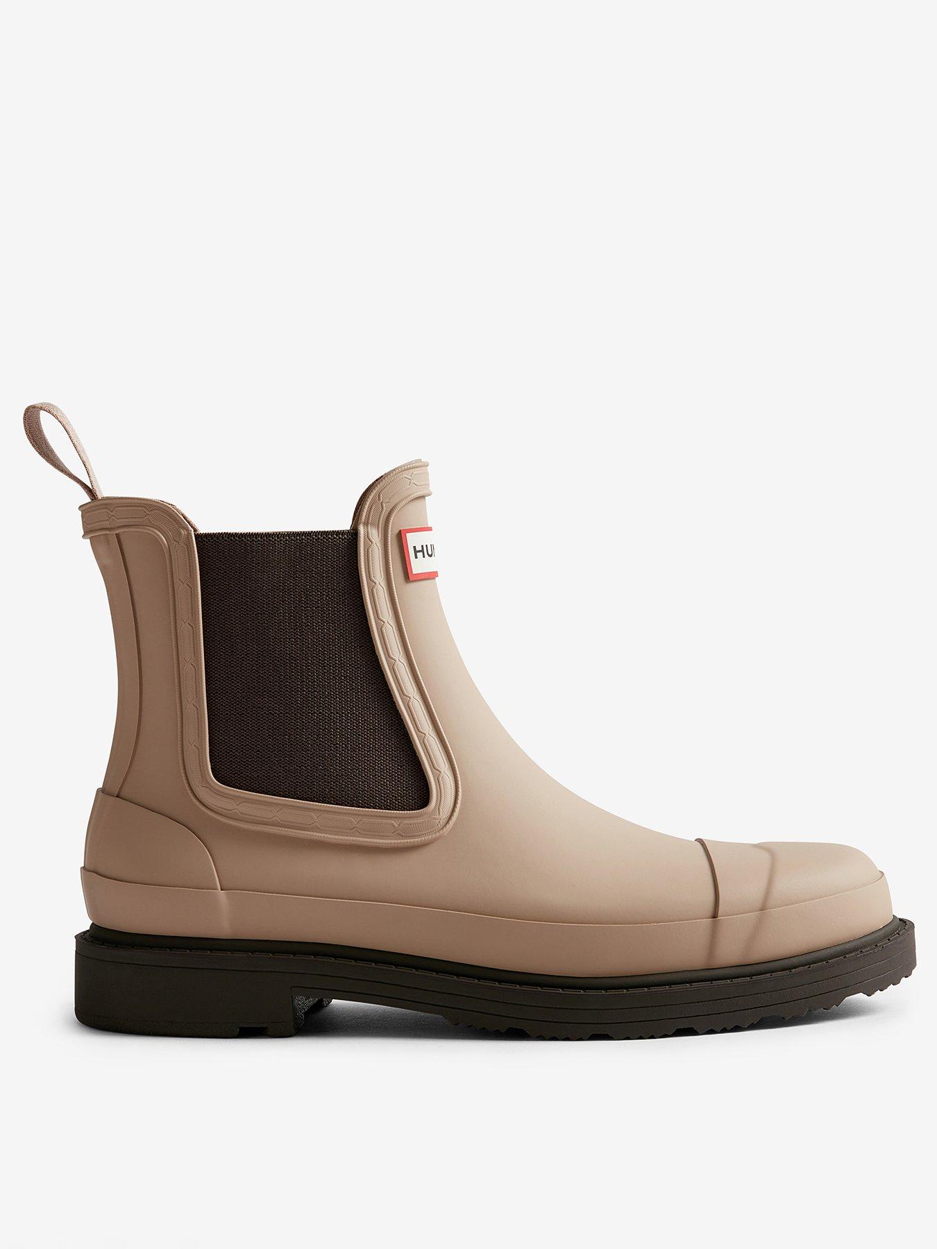 Hunter Chelsea Commando Boot - Shore / Chocolate Brown