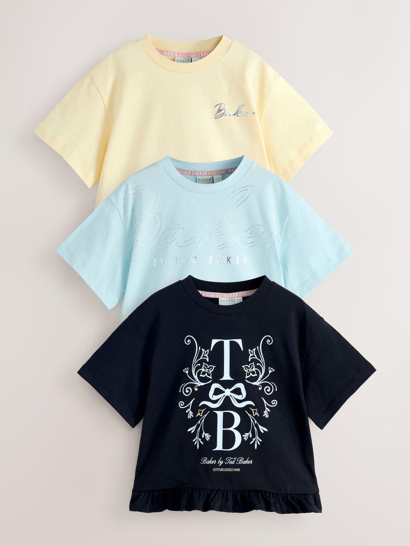 ted-baker-older-girls-3-pack-cropped-frill-t-shirts-multi