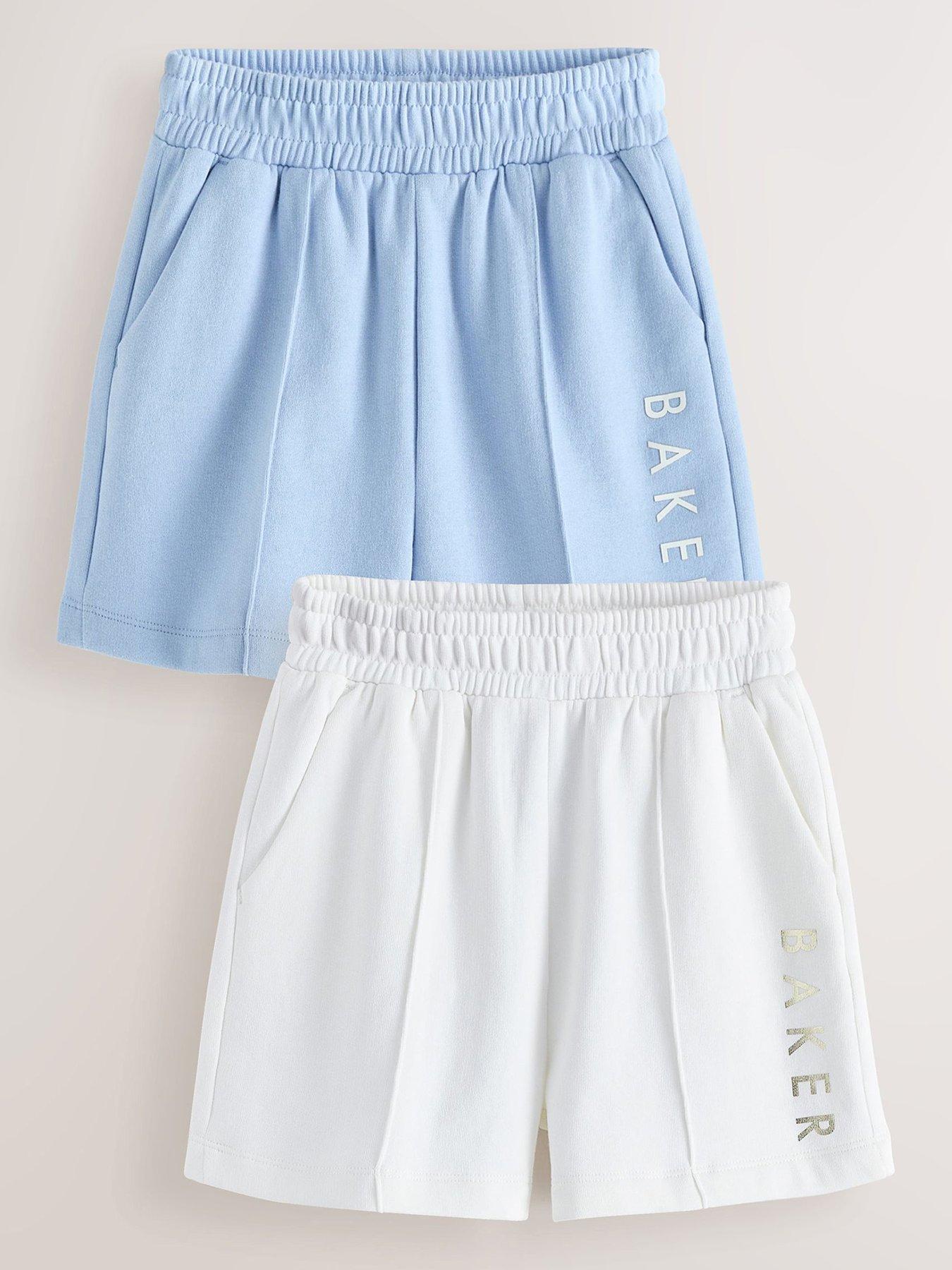 ted-baker-older-girls-2-pack-logo-shorts-multi