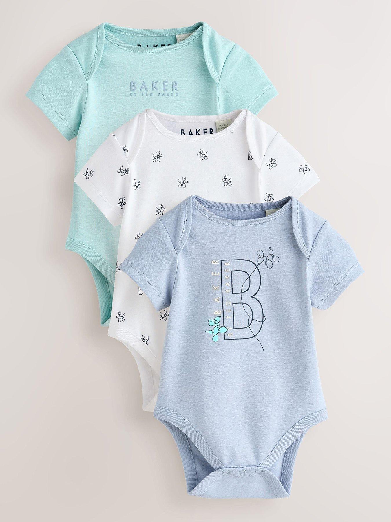 Ted Baker Baby Boys 3 Pack Bodysuits - Multi