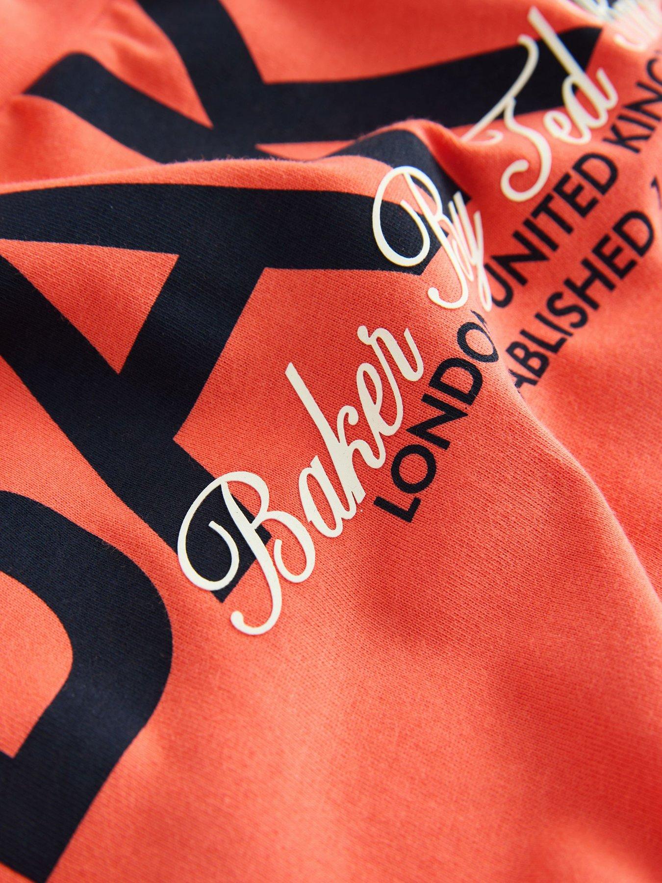 Image 6 of 6 of Ted Baker Boys 1988 Back Print Graphic T-Shirt - Red