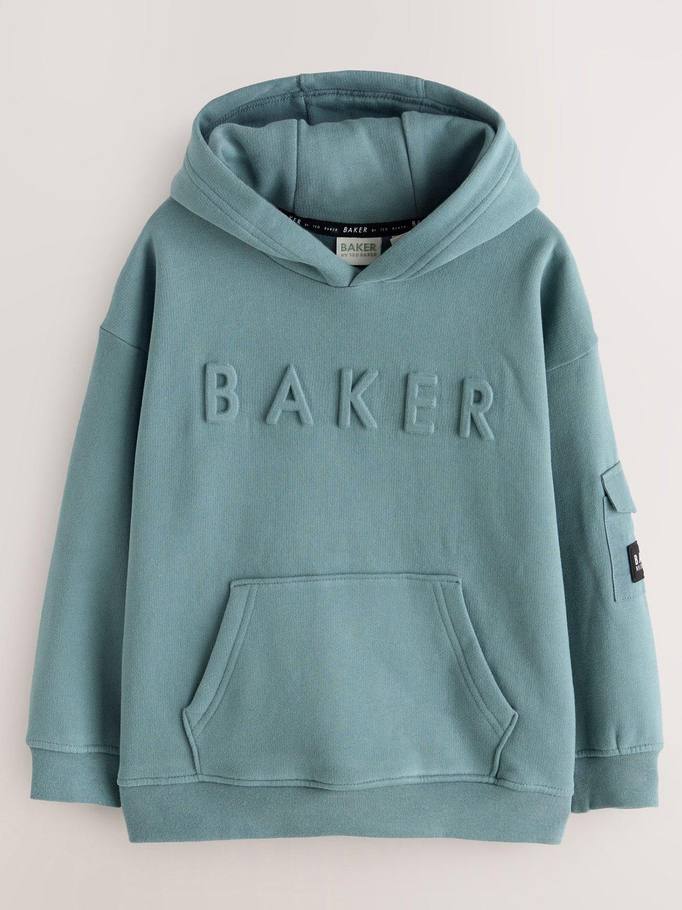 ted-baker-younger-boys-logo-hoodie-bluestillFront