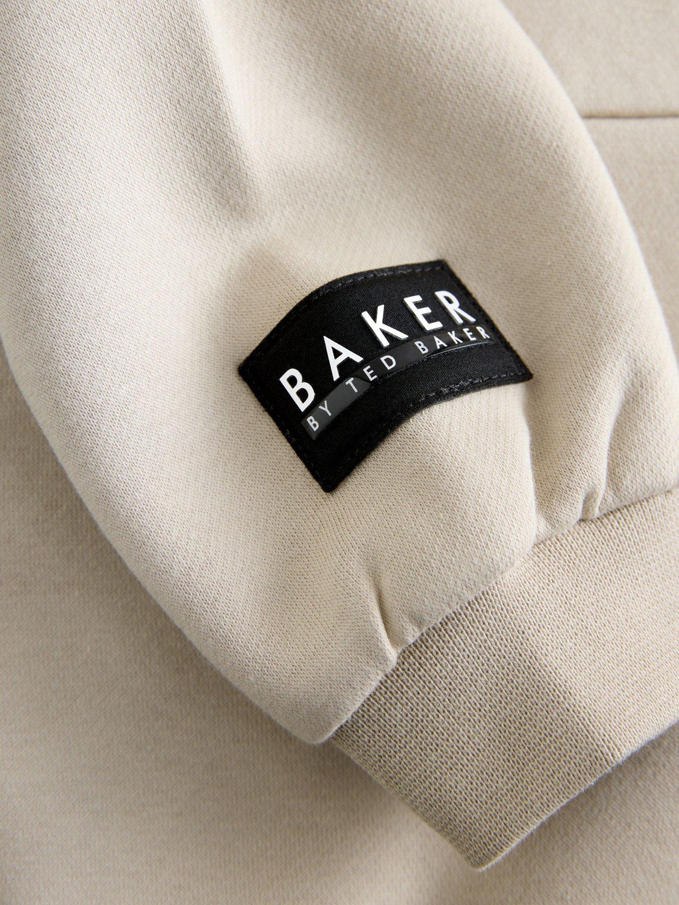 Image 6 of 7 of Ted Baker Older Boys Long Sleeved Sweatshirt &amp; Cargo Joggers Set - Beige