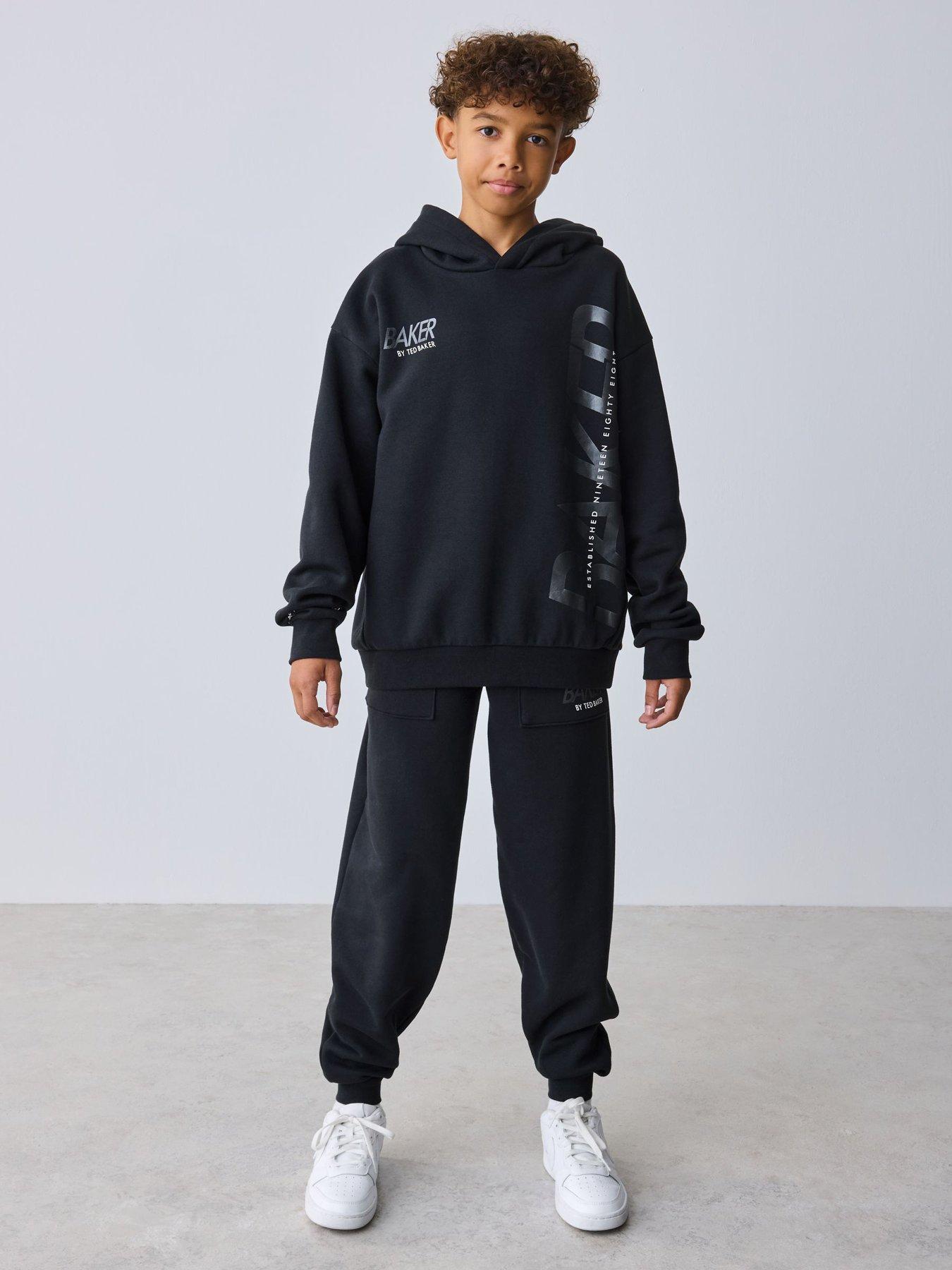 ted-baker-older-boys-graphic-hoodie-set-black
