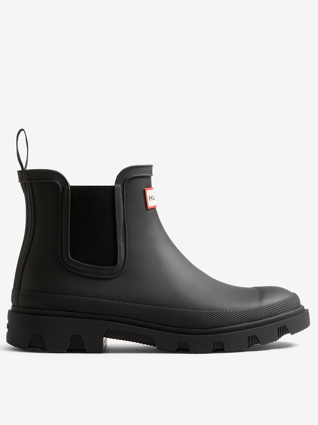 hunter-unisex-downpour-chelsea-black