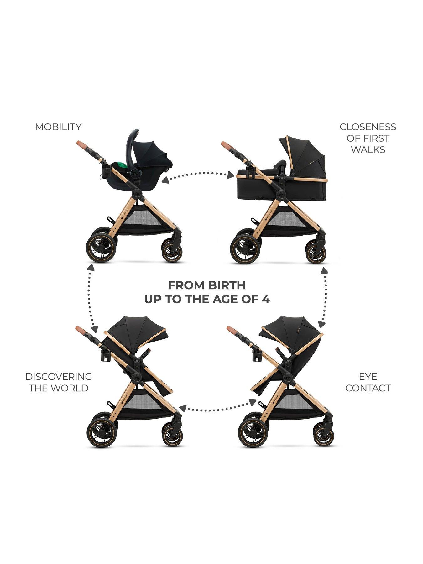 Image 2 of 8 of Kinderkraft ESME PRO 3-in-1 Travel System - Black