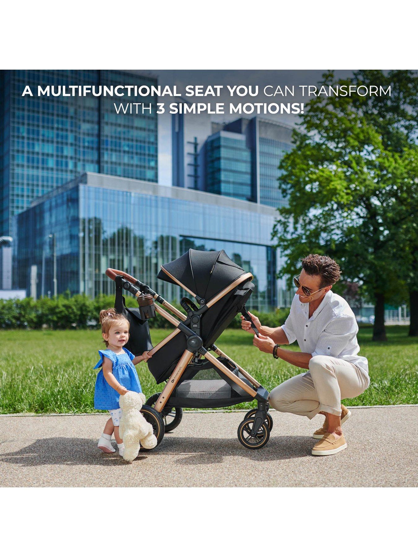 Image 3 of 8 of Kinderkraft ESME PRO 3-in-1 Travel System - Black