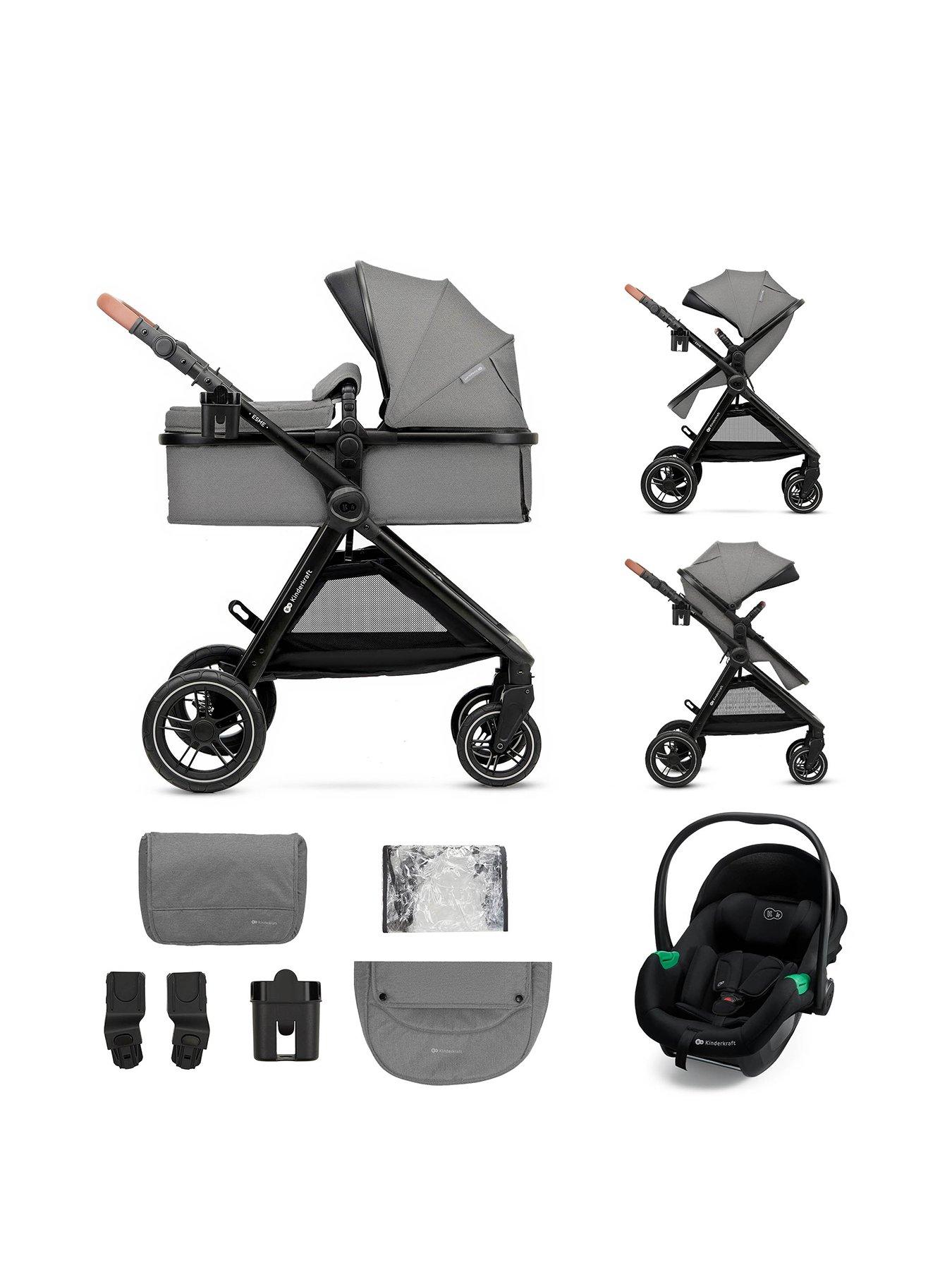 Image 1 of 8 of Kinderkraft ESME PRO 3-in-1 Travel System - Grey