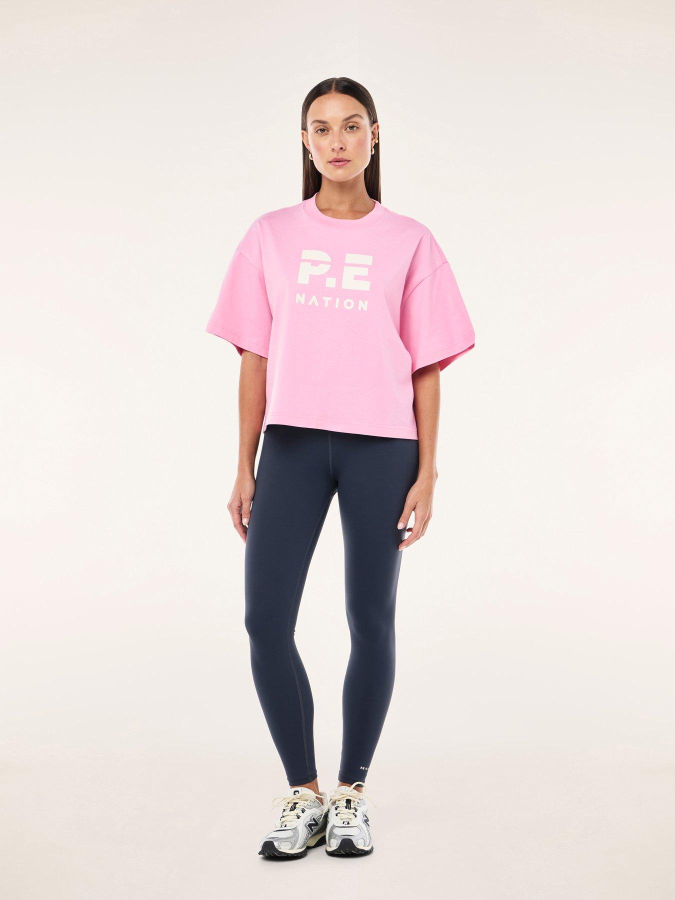 Image 3 of 4 of P.E Nation Womens Training Superfine Tee - Pink