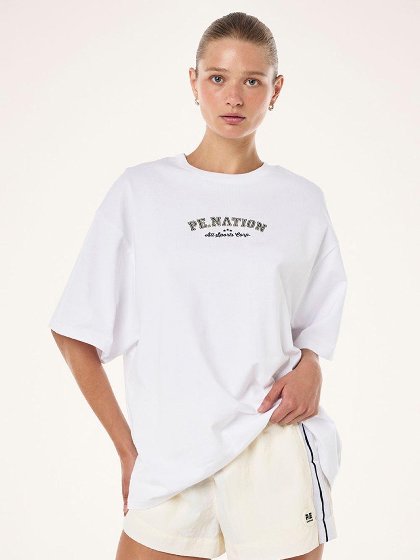P.E Nation Womens Training Trial Tee - White